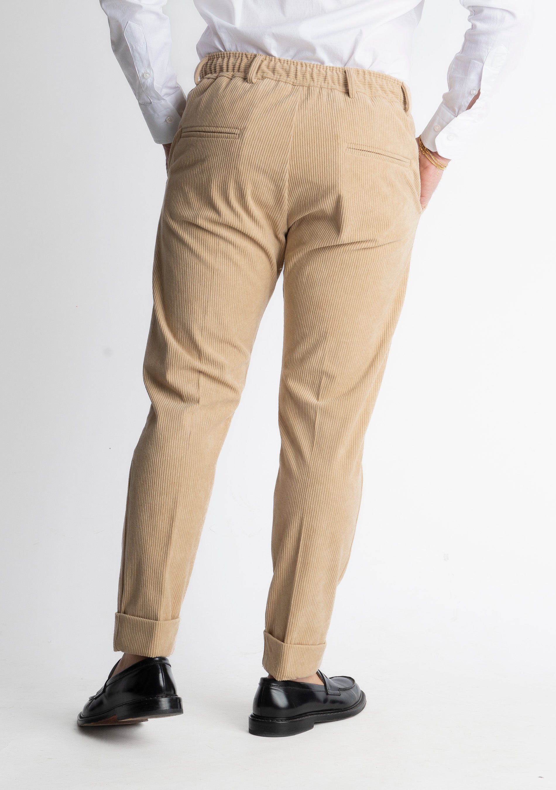 Pantalone Ischia Velluto a Coste Beige