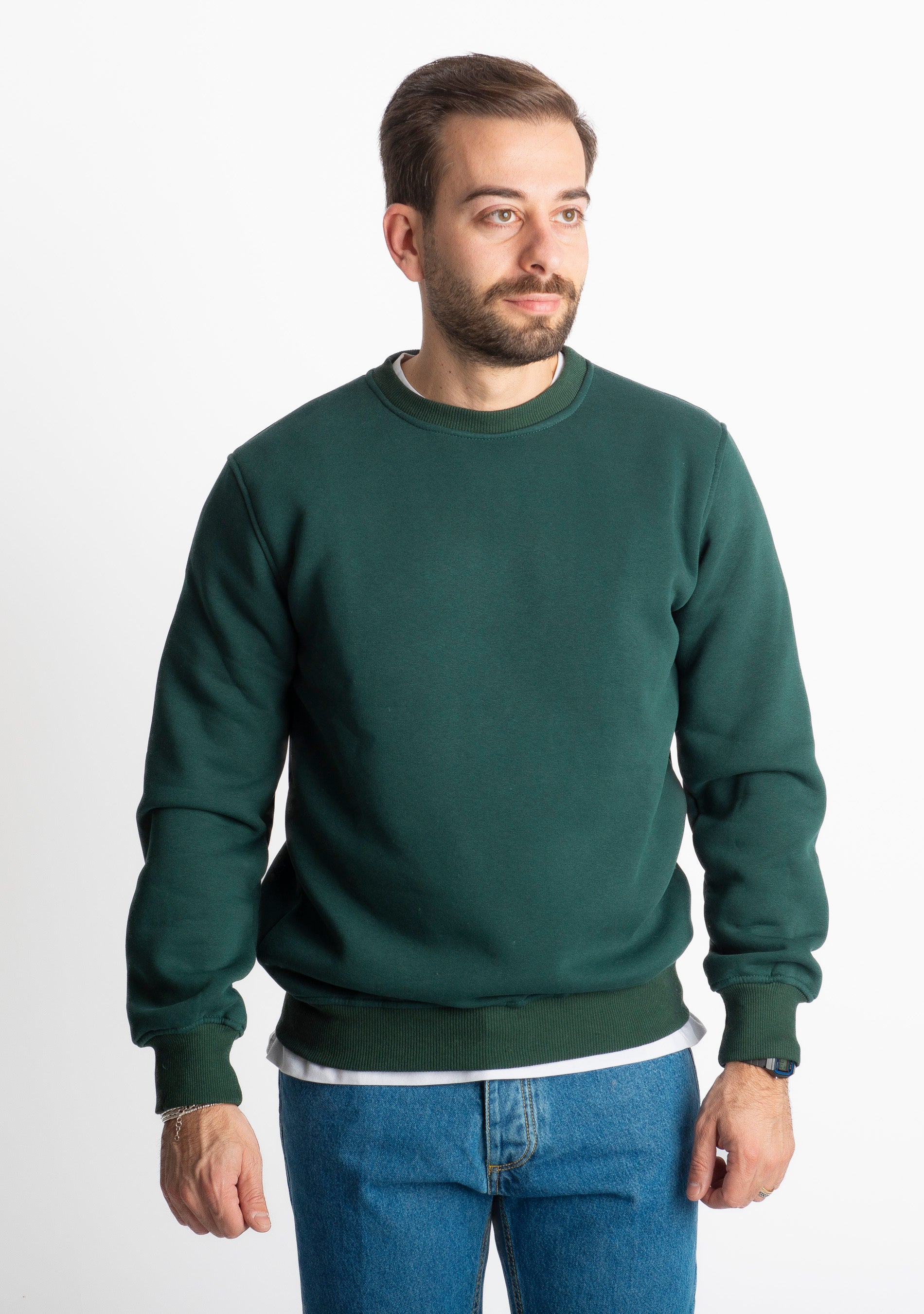 Felpa Uomo Girocollo 0310 Verde
