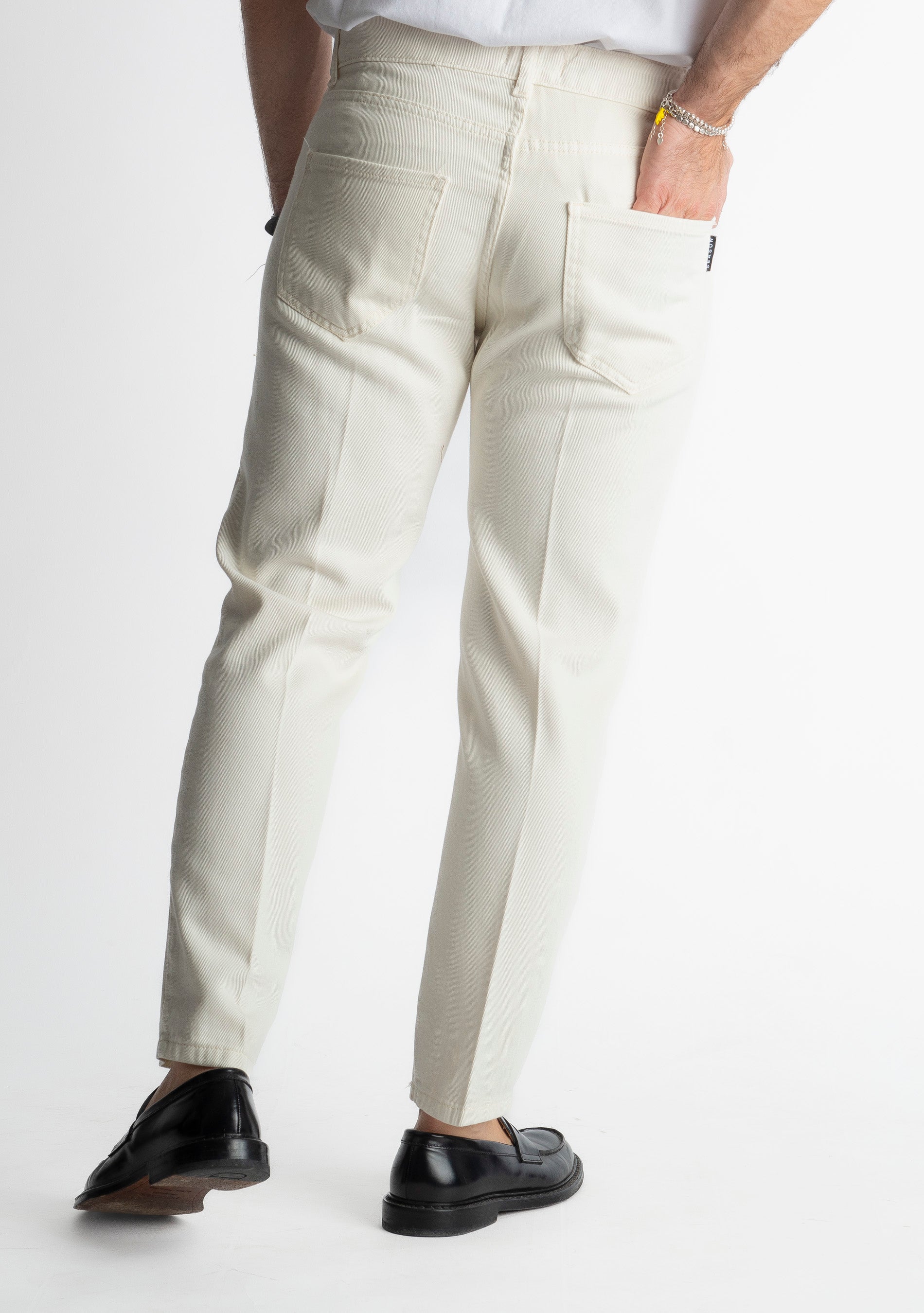 Pantalone Cinque Tasche Panna