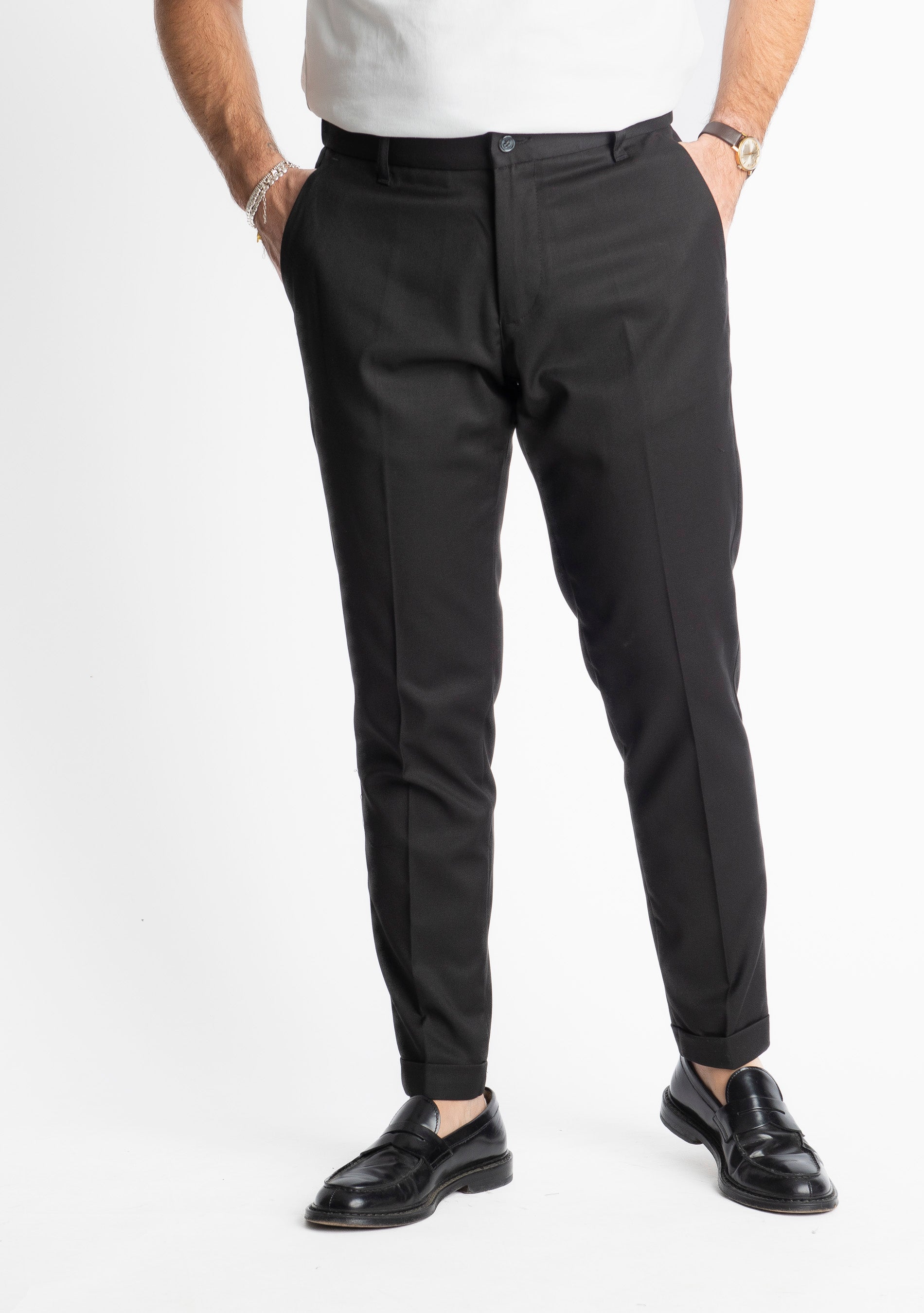 Pantalone Tennese Mezza Molla TO8007 Nero