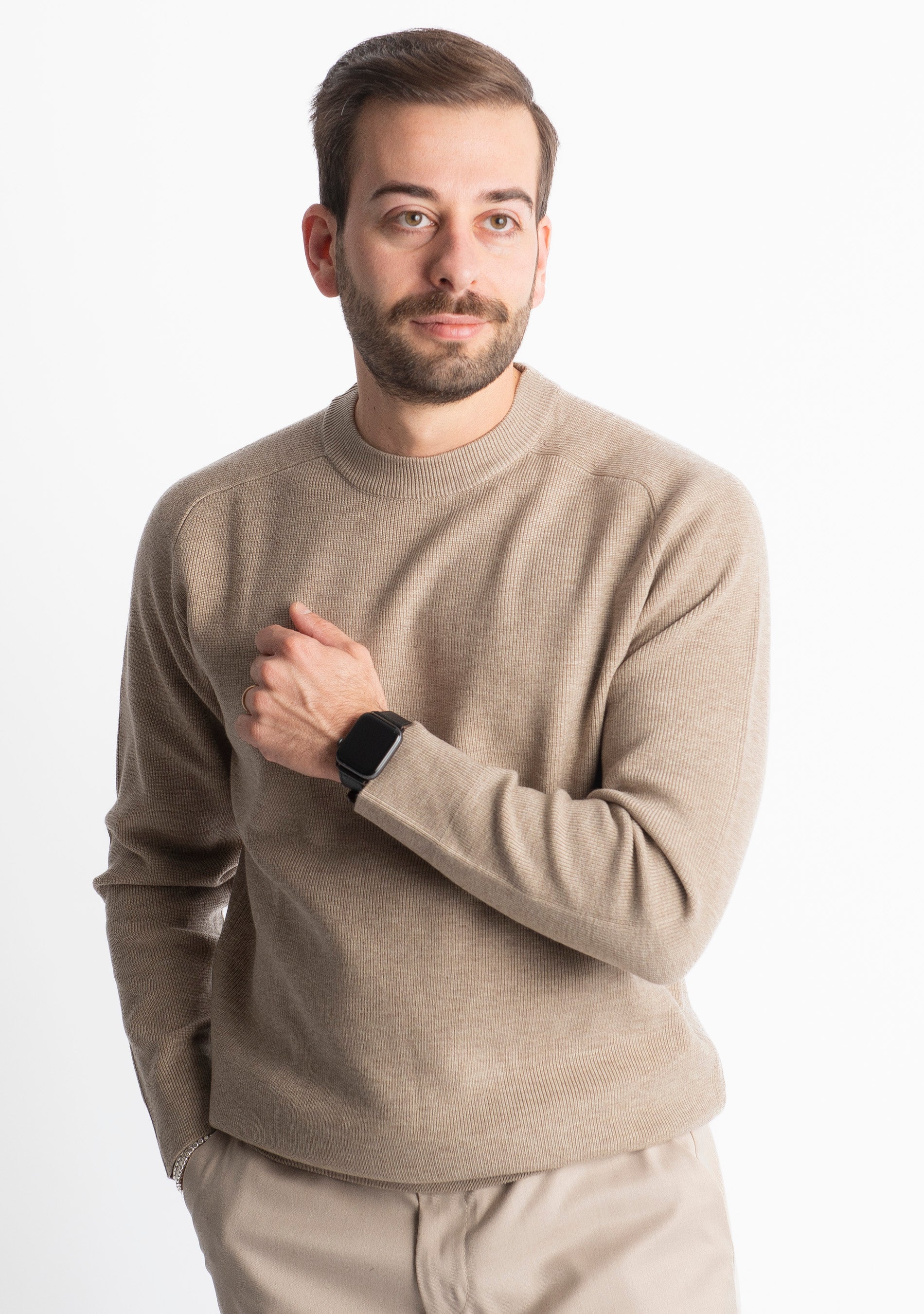 Maglioncino X875 A Costine Beige