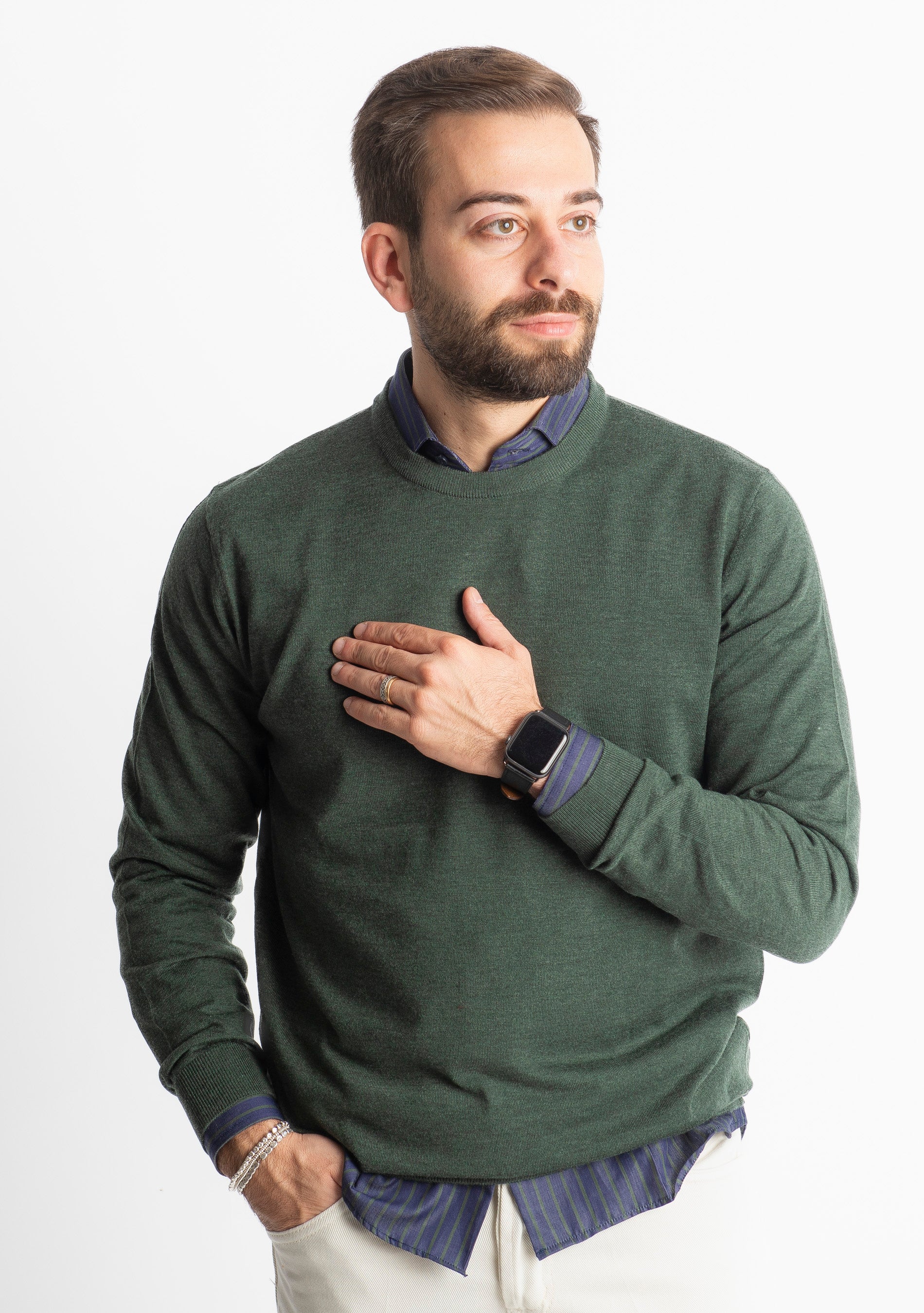 Maglioncino Girocollo X701 Verde