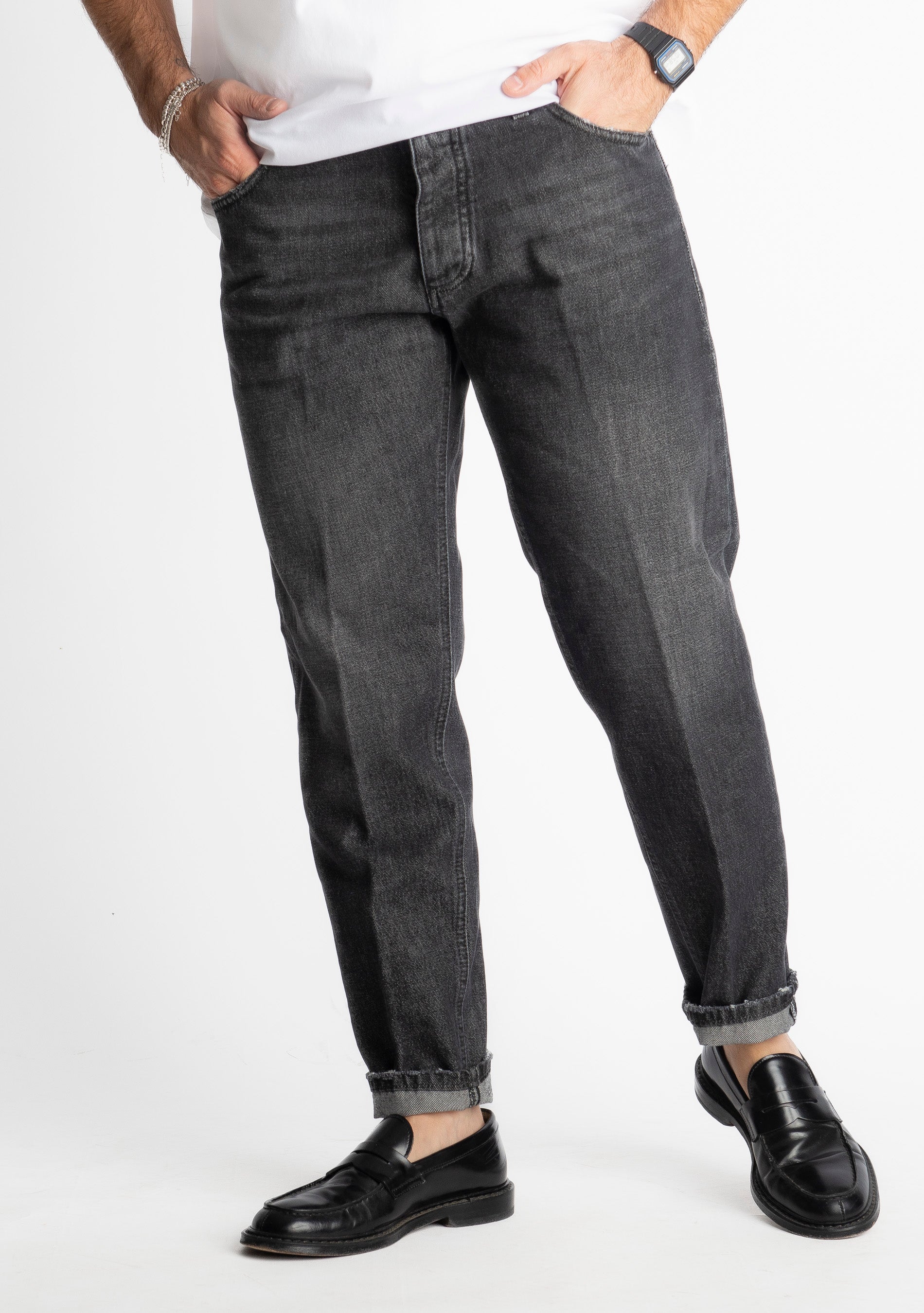 Jeans Straight Fit S190 Nero