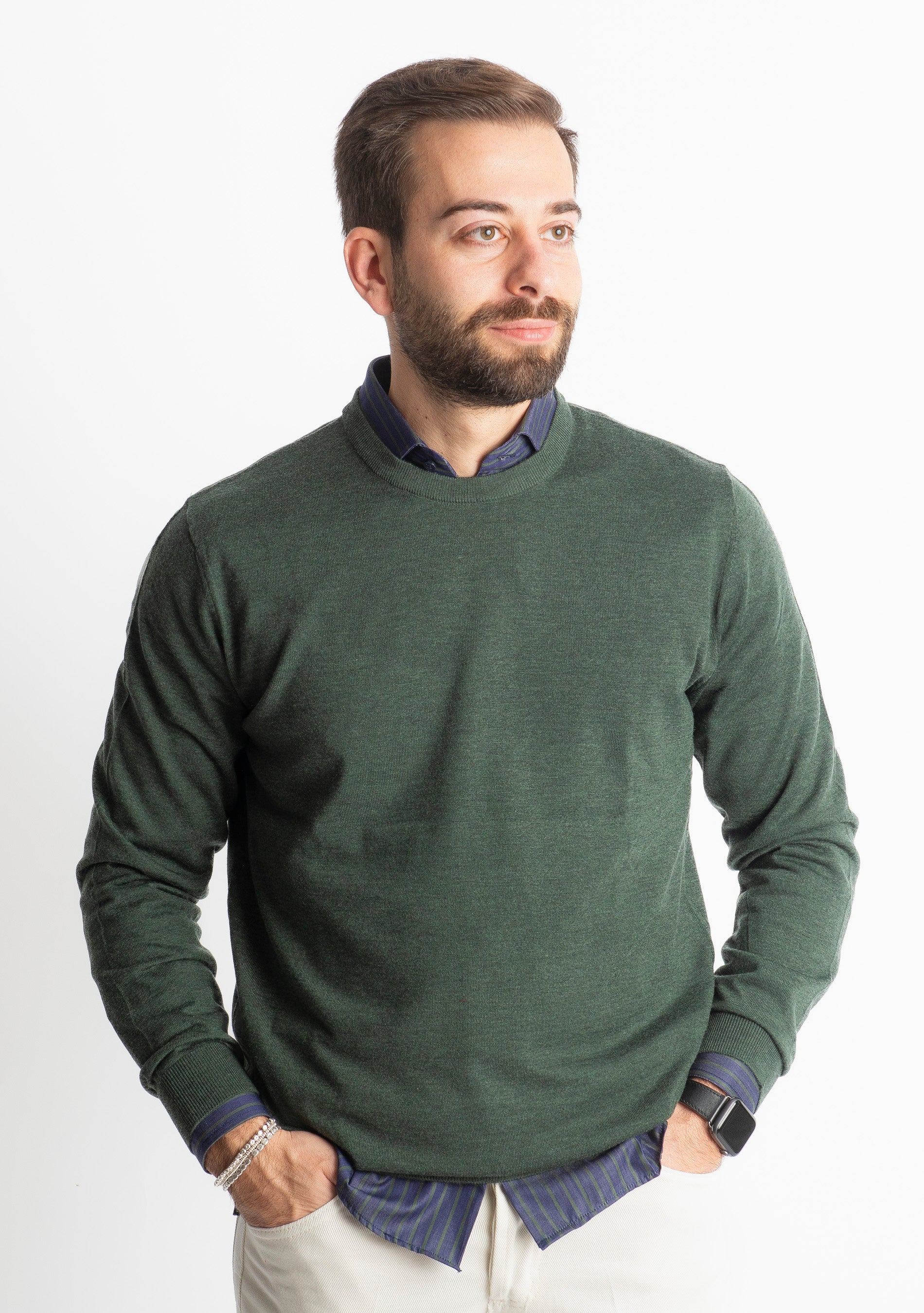 Maglioncino Girocollo X701 Verde