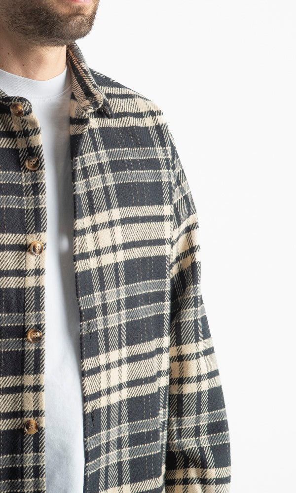 Camicia in Flanella a Quadri Nero