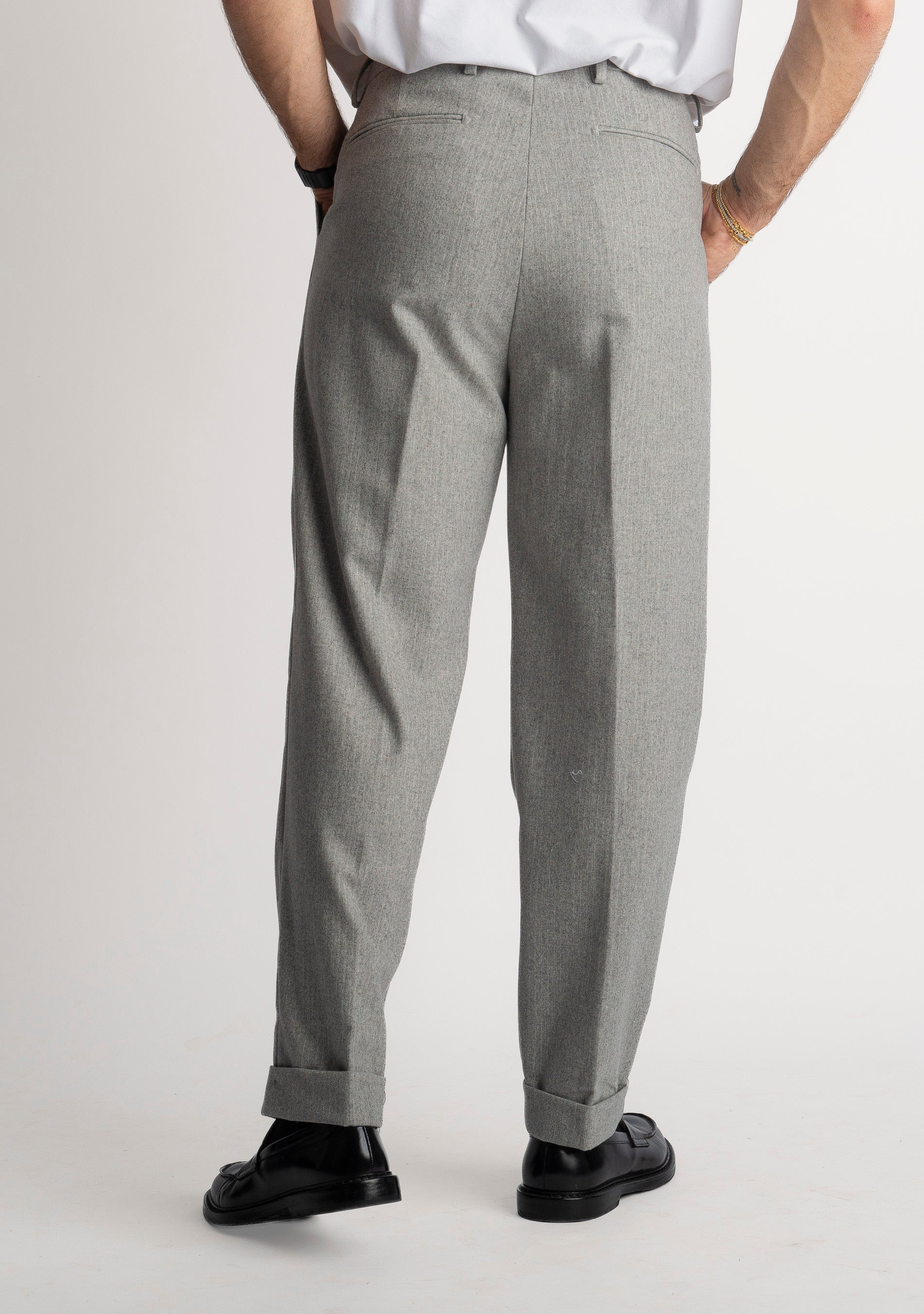 Pantalone Mecenate TO8033 in Lana Grigio