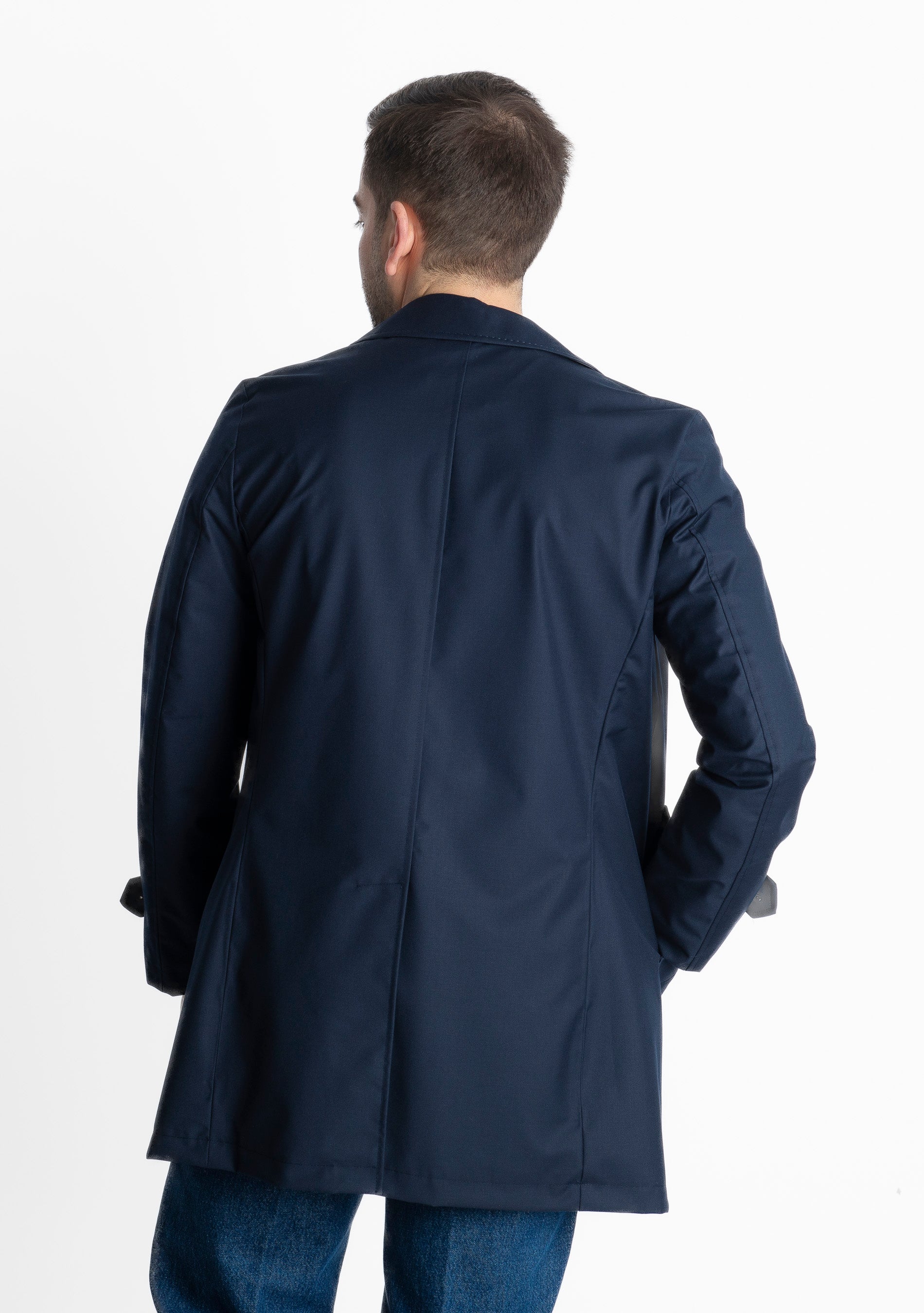 Trench Uomo No Stiro Blu