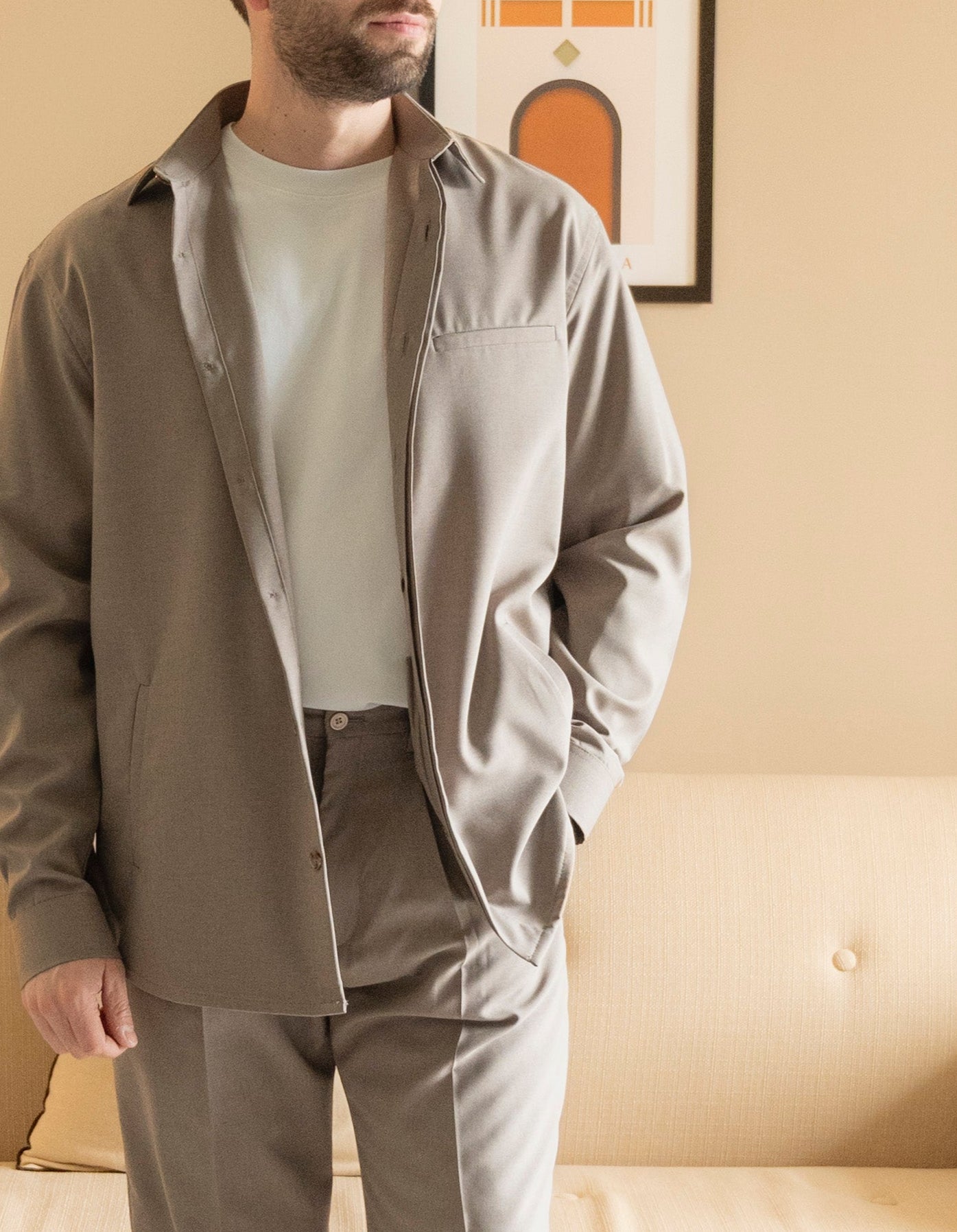 Camicia Soft Fit Tasmania Sabbia