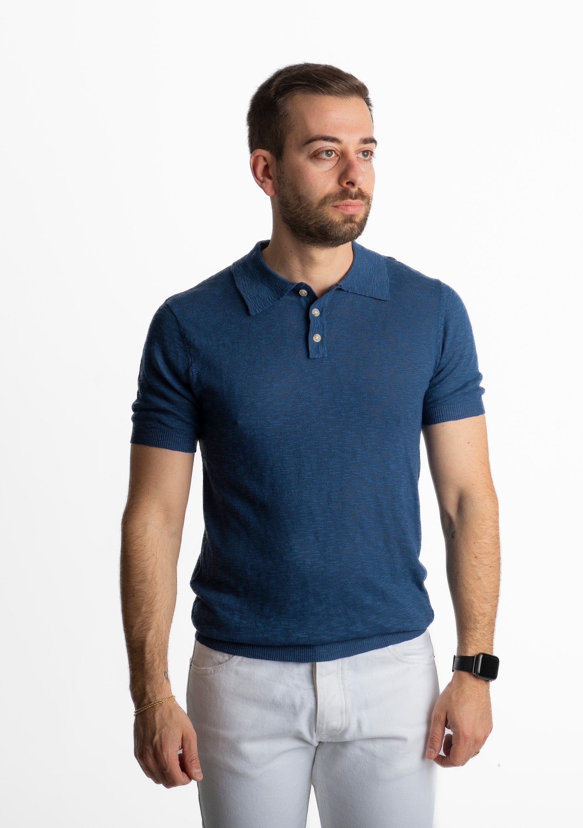 Polo Uomo Maiori Blu Avion