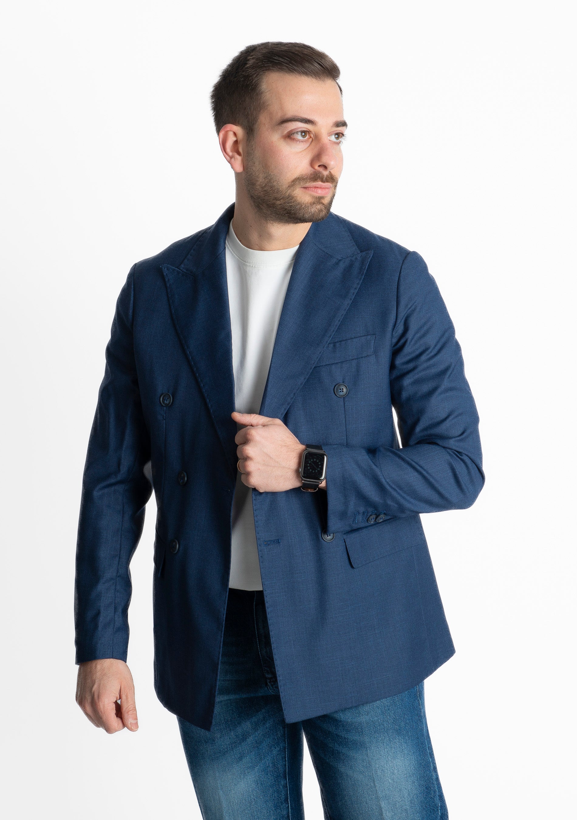 Giacca Doppio Petto Milano Blu