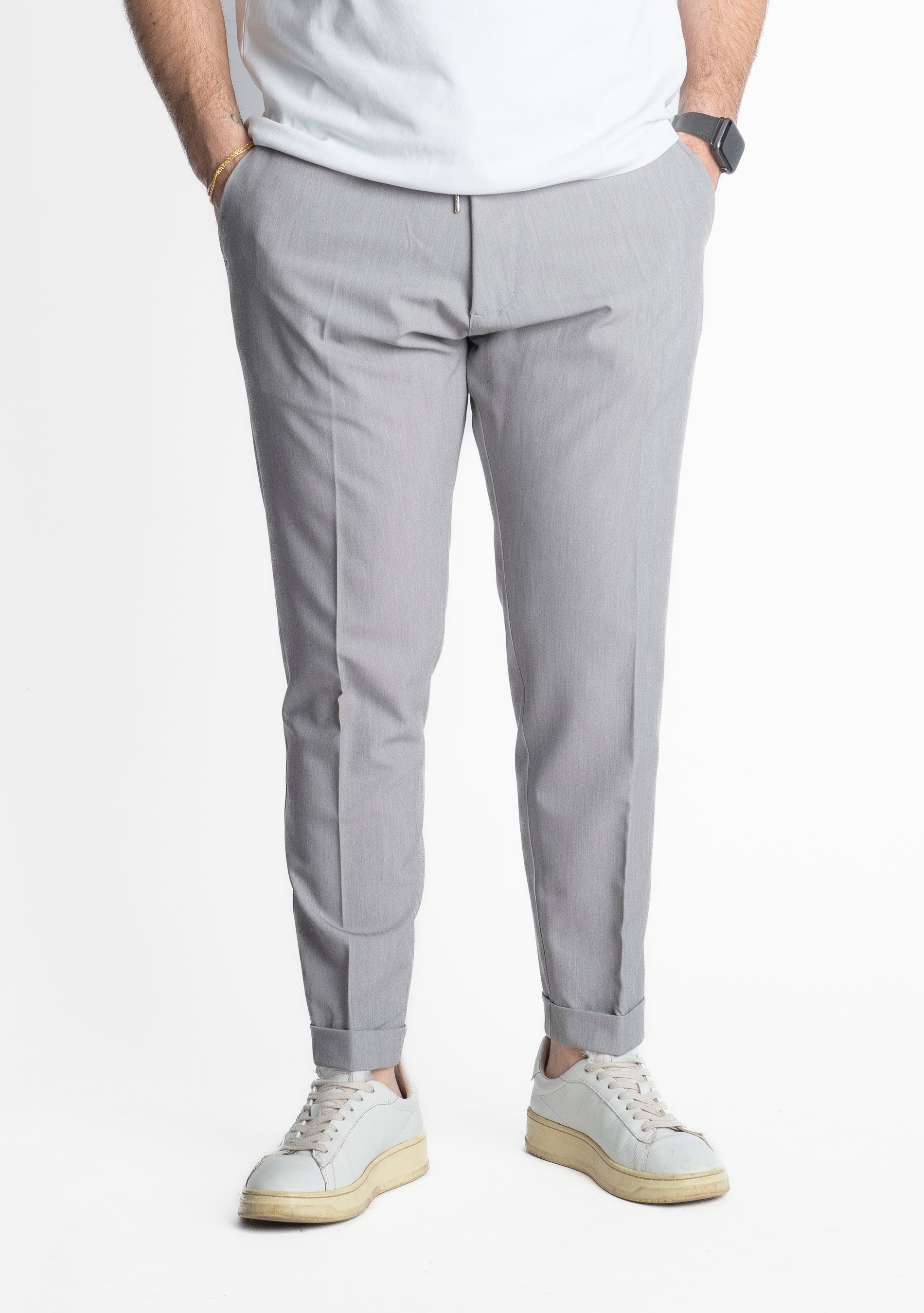 Pantalone Ischia Grigio Perla