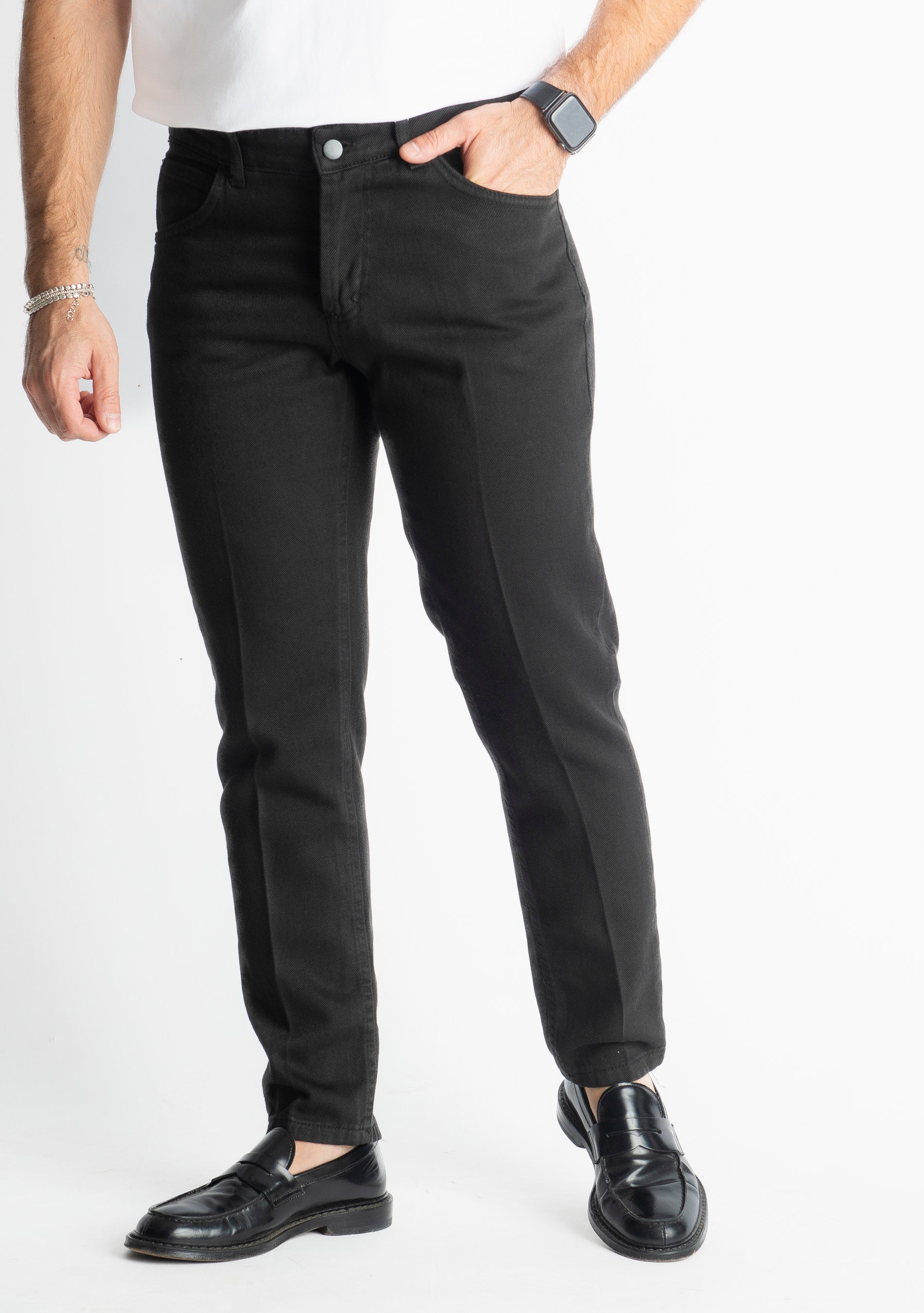 Pantalone Cinque Tasche Nero