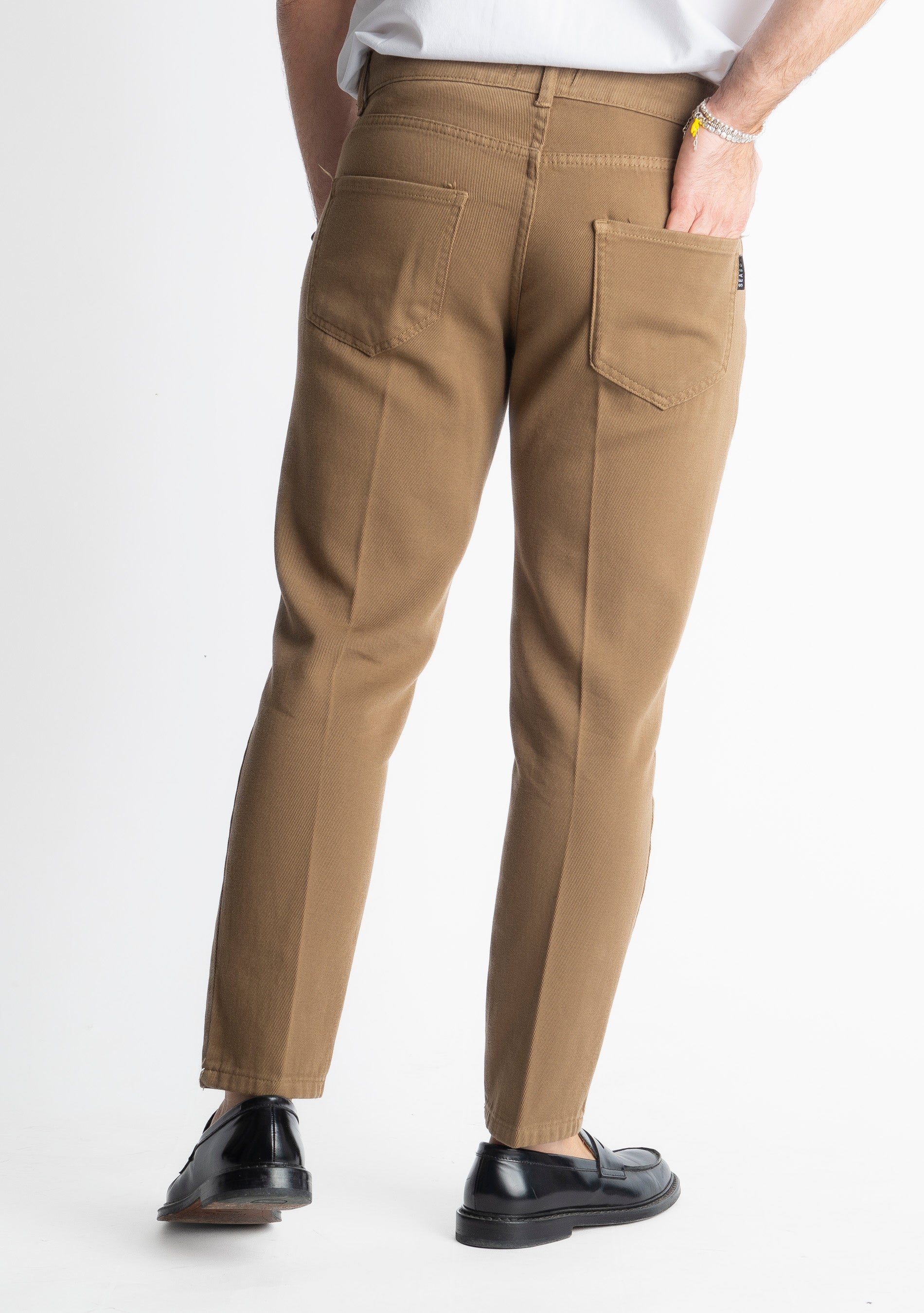 Pantalone Cinque Tasche Fango