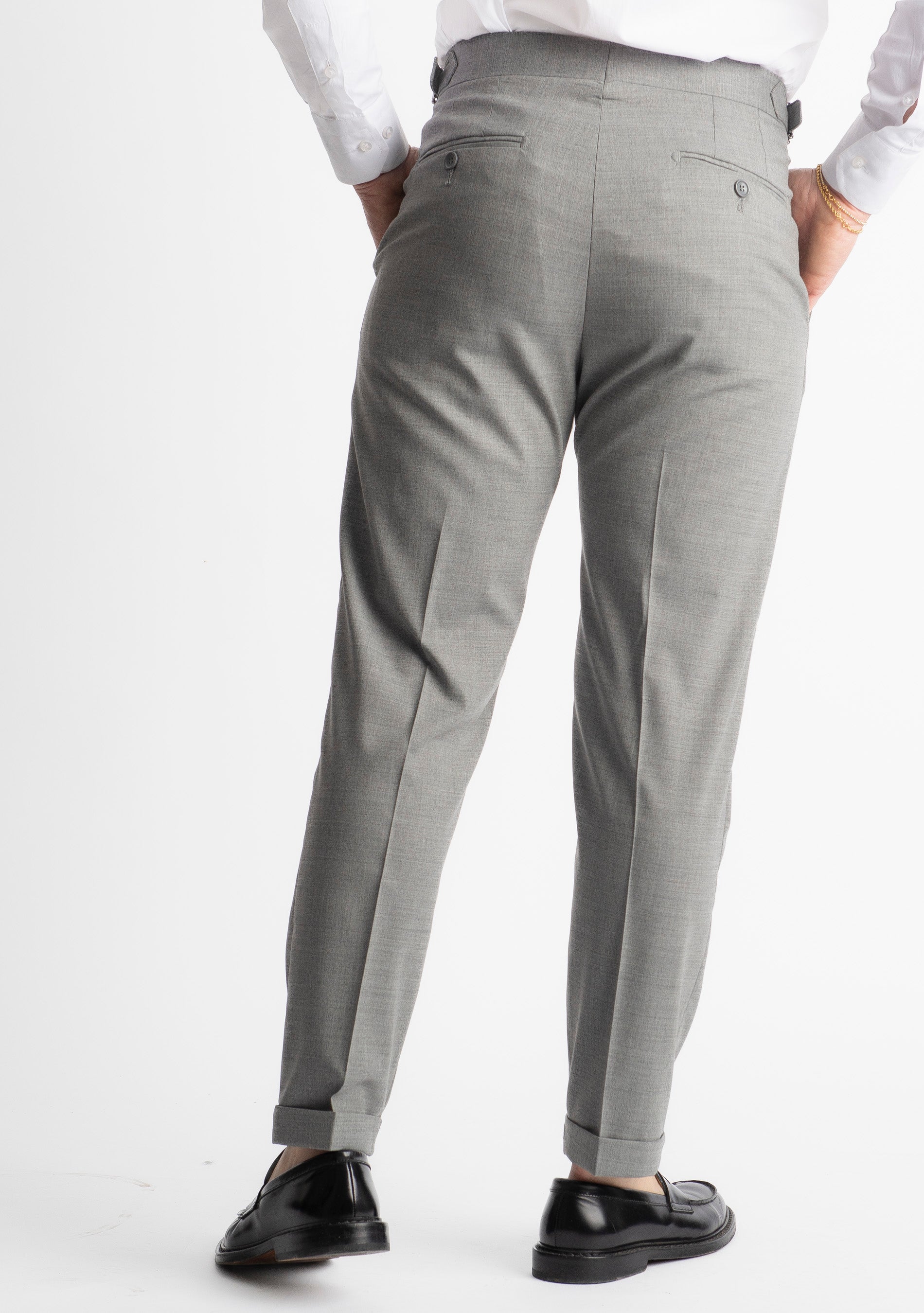 Pantalone Tasmania Morositas Doppia Fibbia Grigio