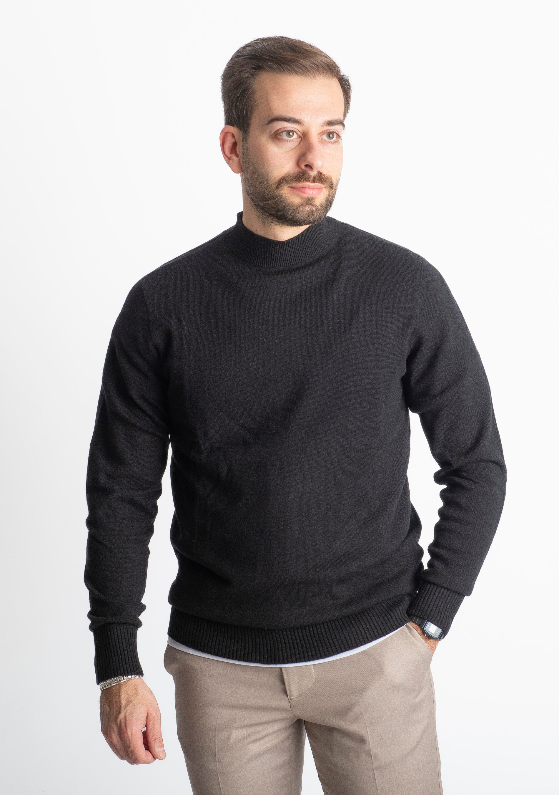Lupetto In Cashmere C10 Nero