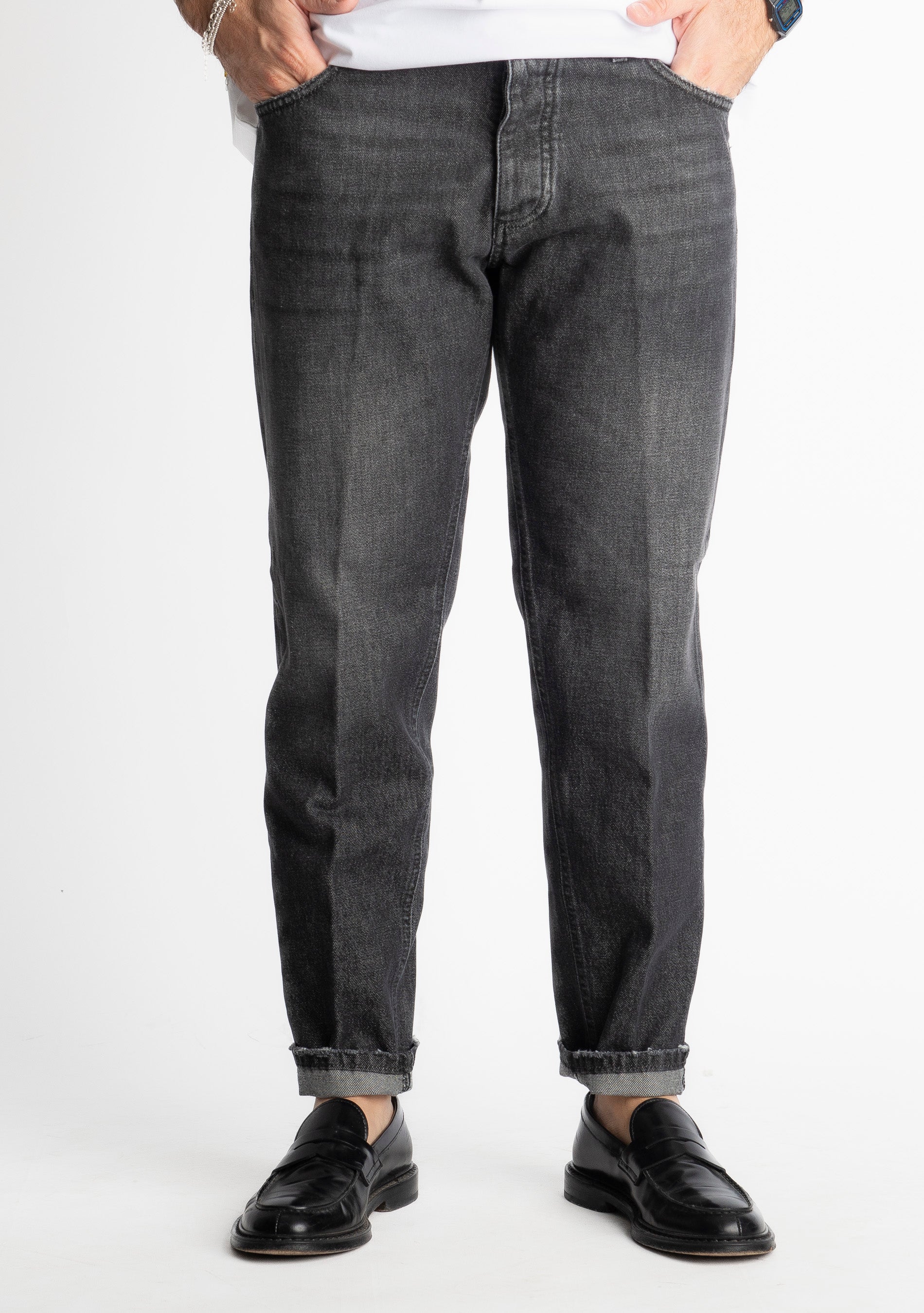 Jeans Straight Fit S190 Nero