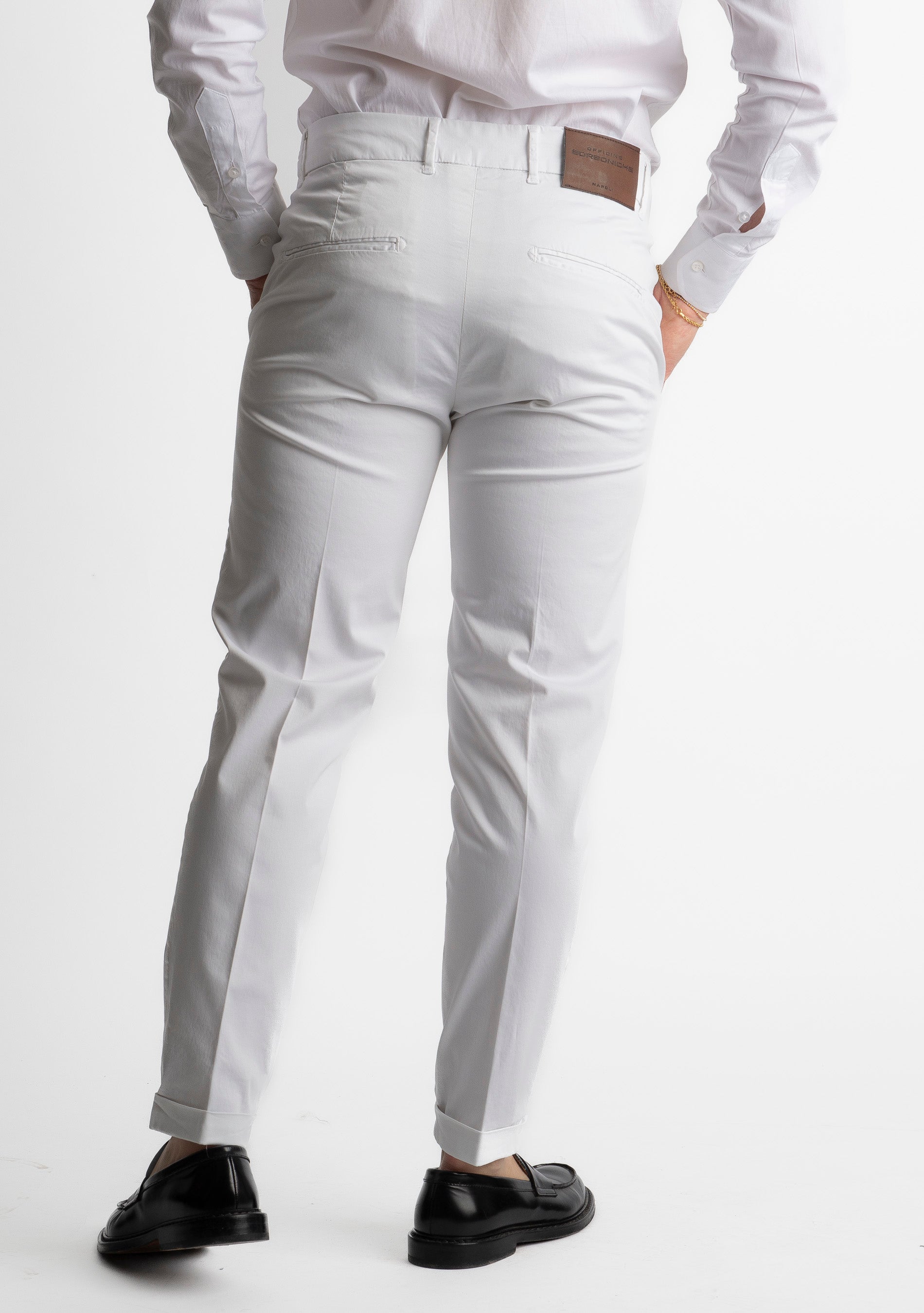 Pantalone Chino in Cotone Bianco