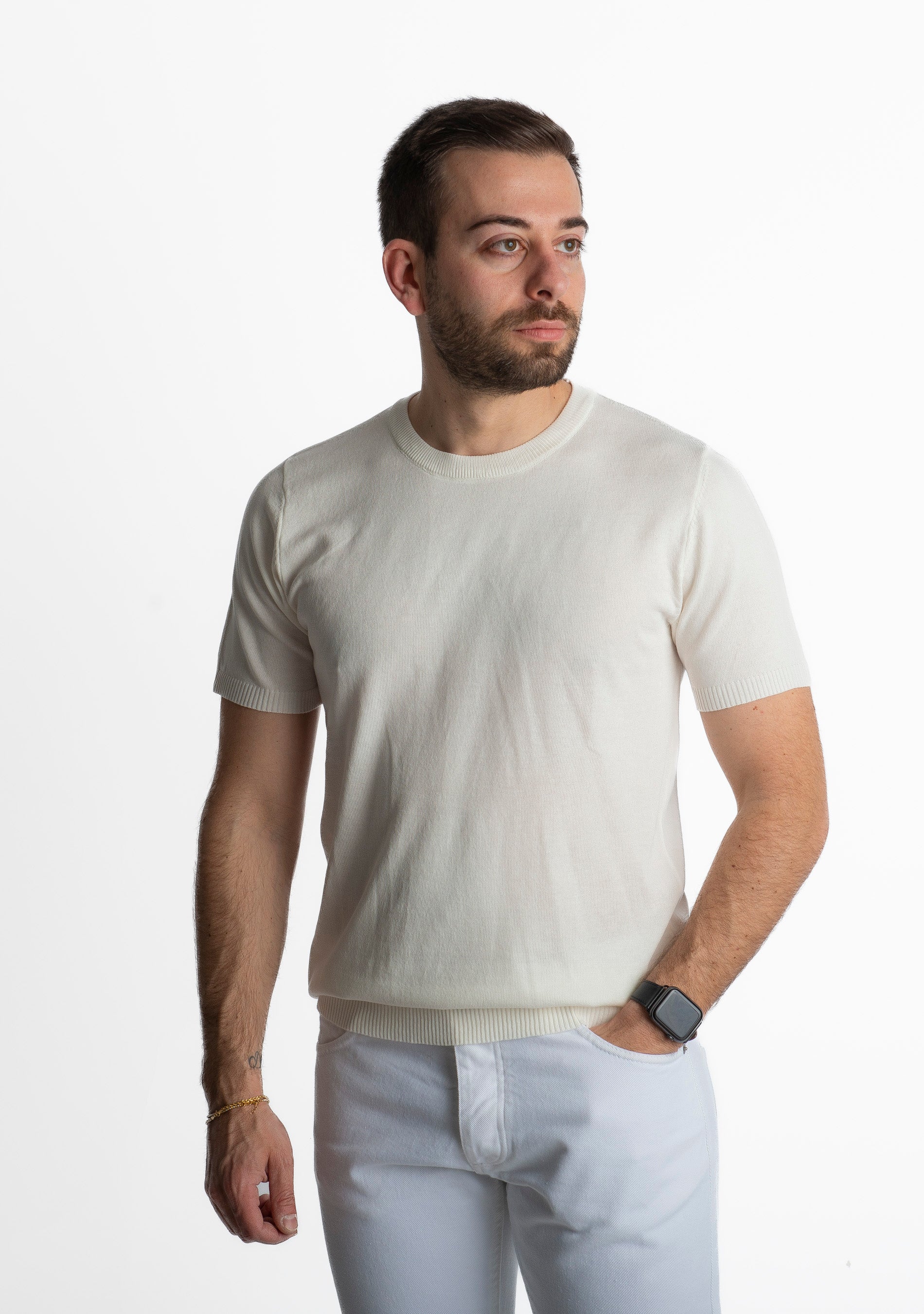 T-shirt in Maglia Bianca