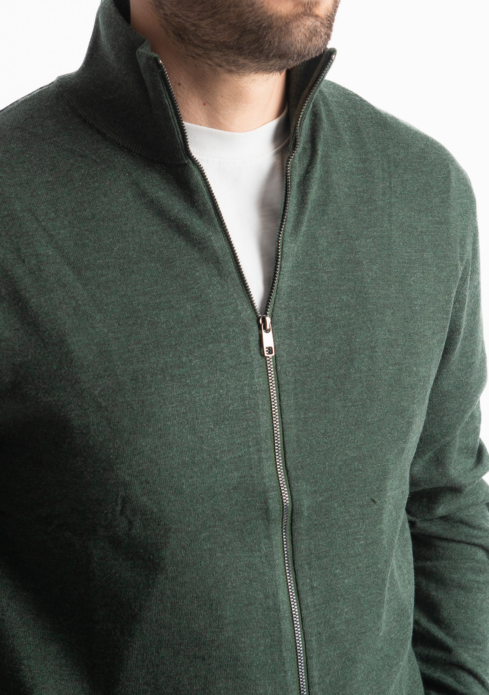 Cardigan Full Zip IT007 Verde