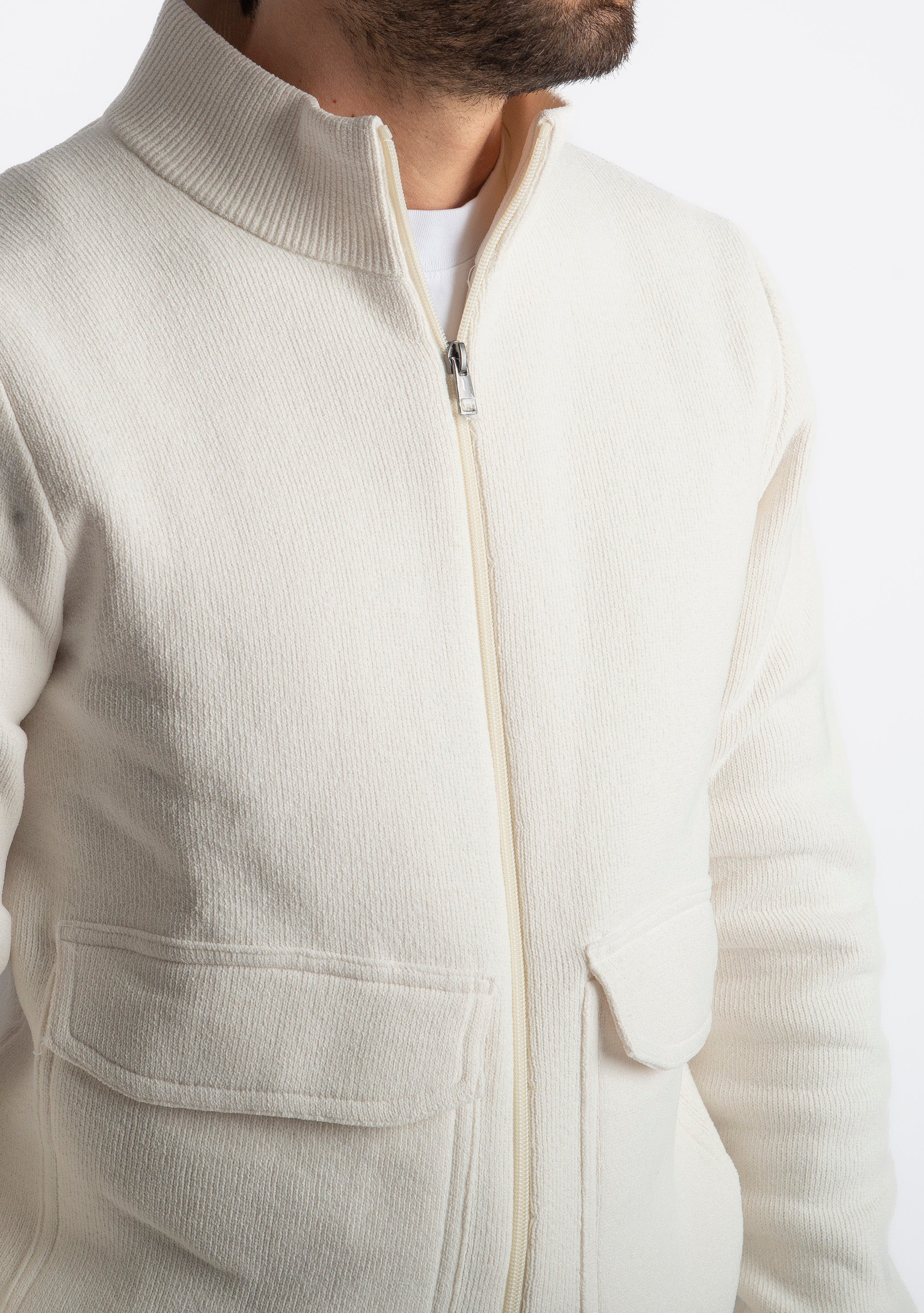 Maglia Giubbotto 754192 Panna