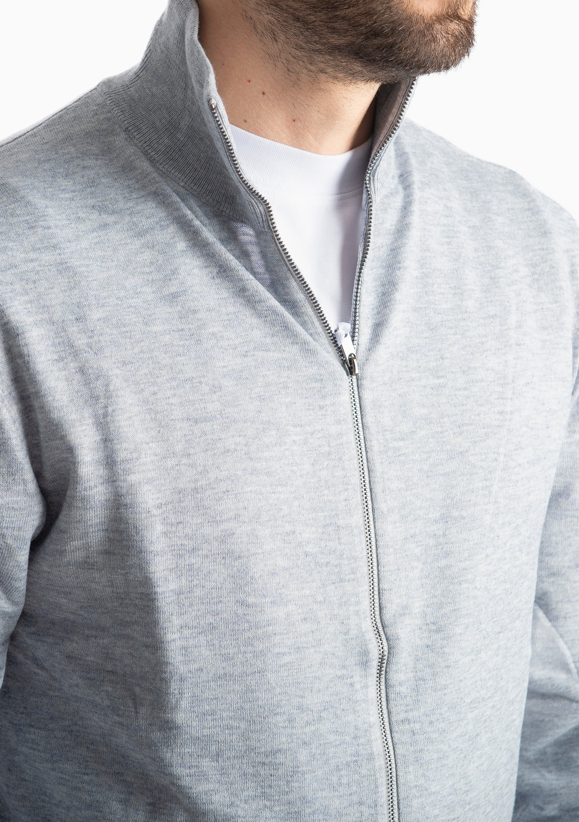 Cardigan Full Zip IT007 Grigio