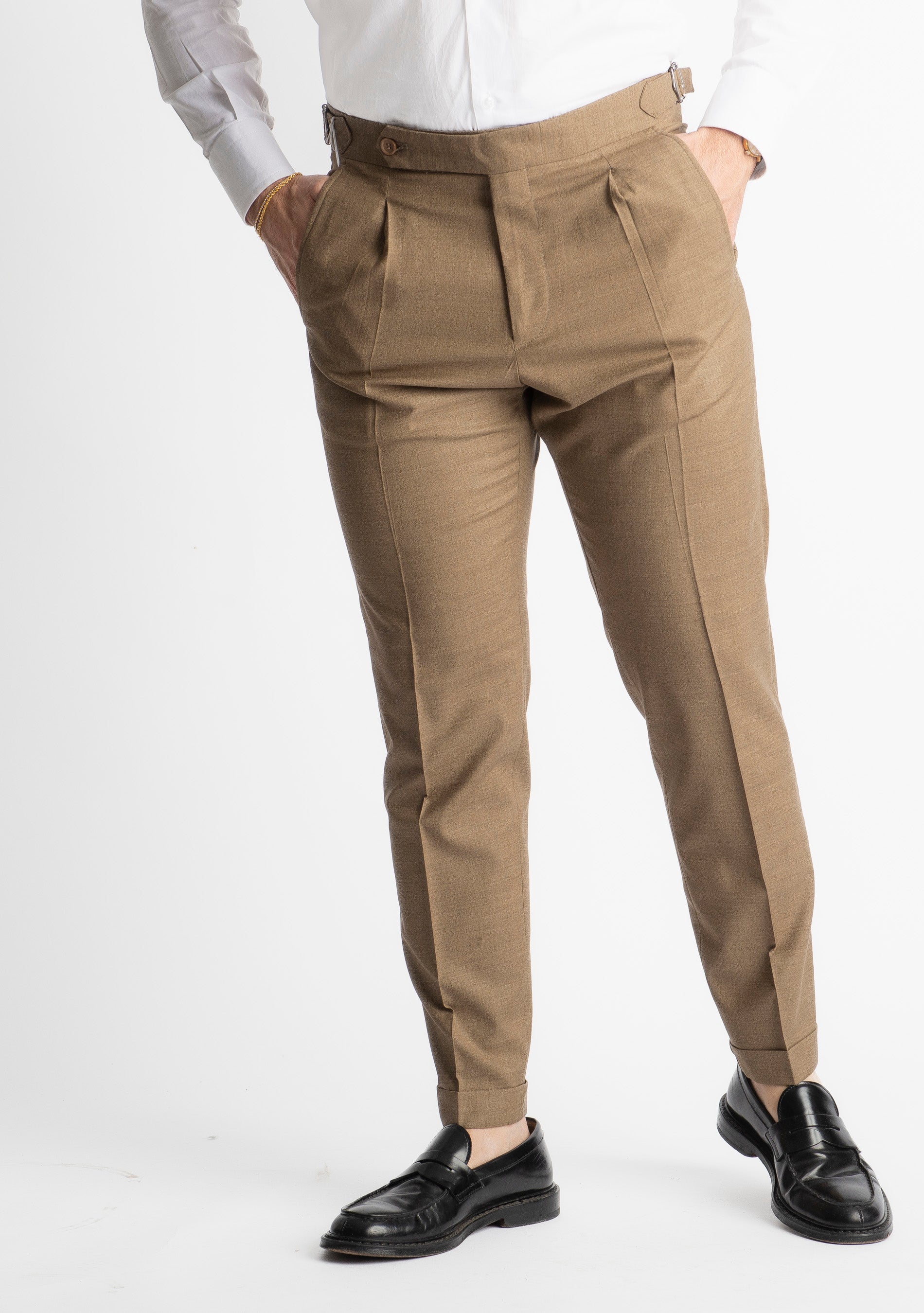 Pantalone Tasmania Morositas Doppia Fibbia Sabbia