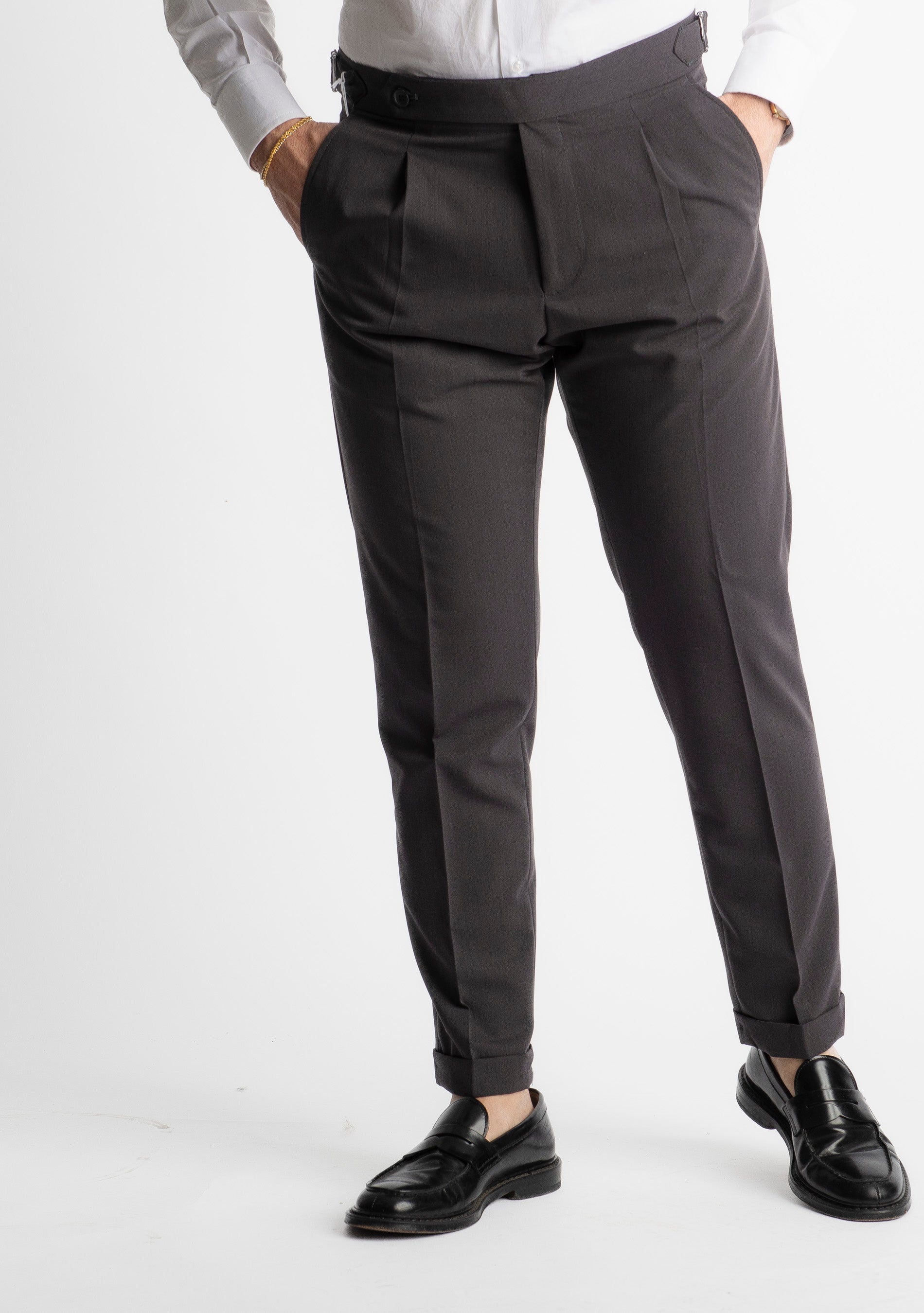 Pantalone Miller doppia Fibbia Grigio
