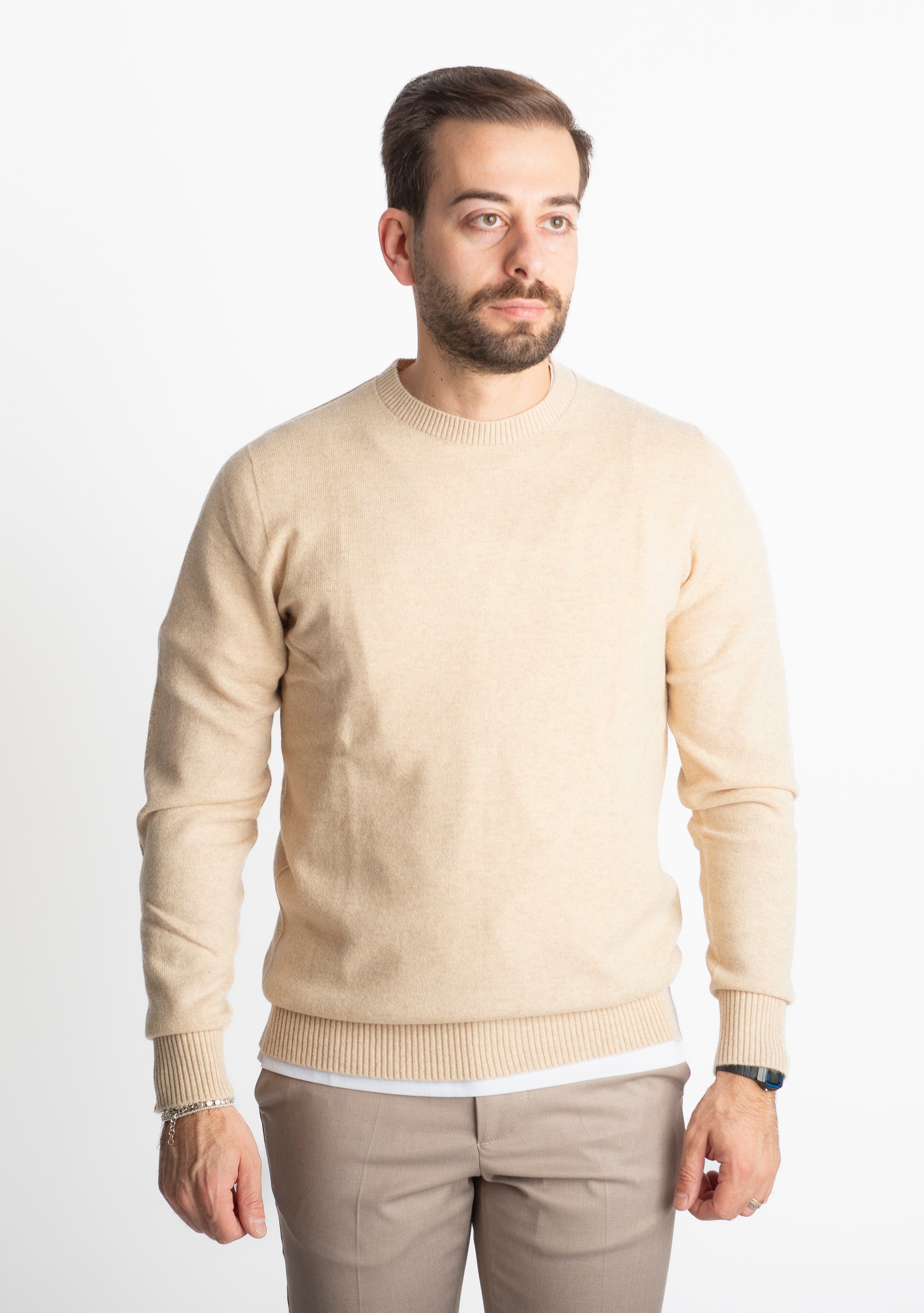 Maglioncino In Cashemere CA01 Beige