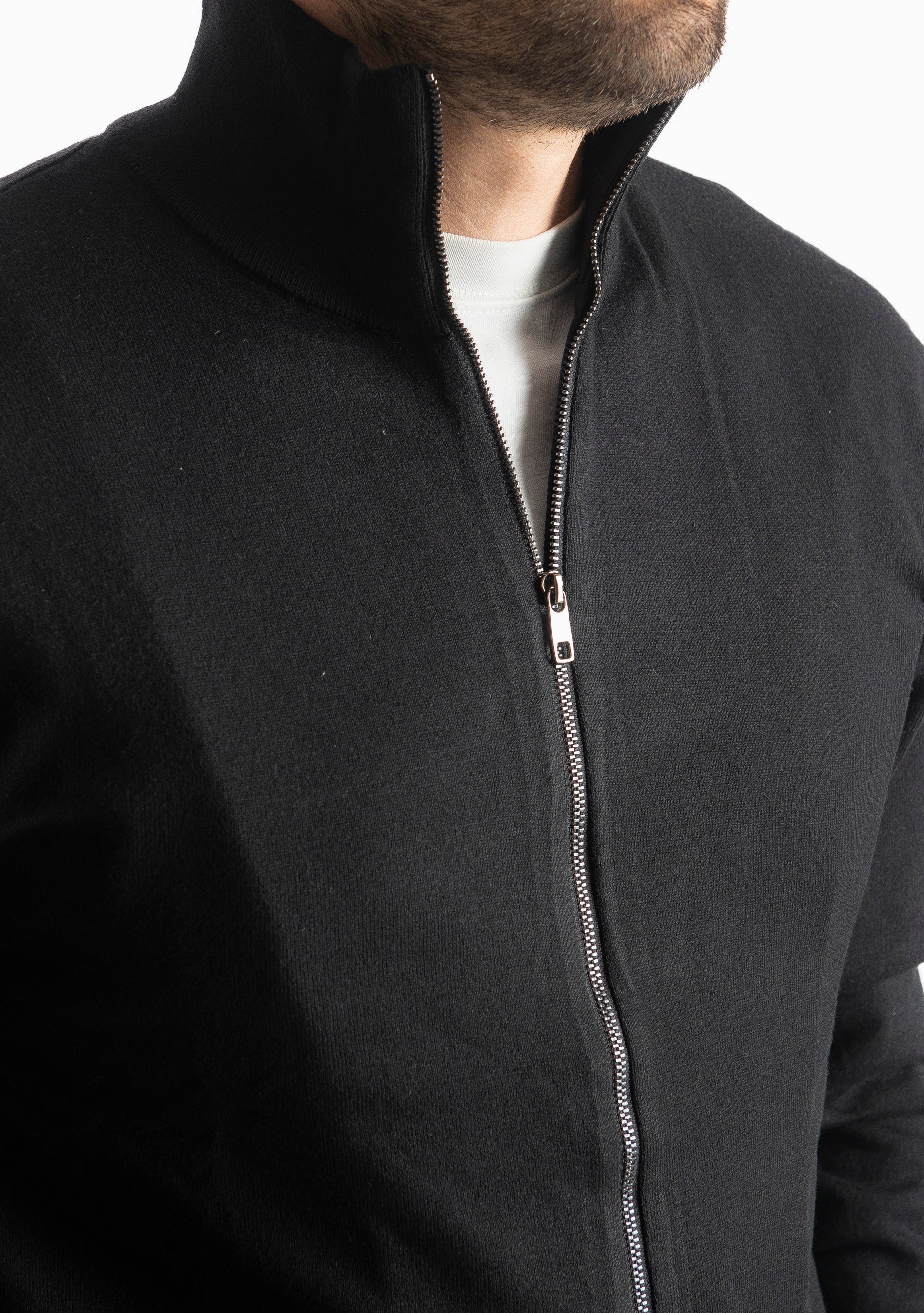 Cardigan Full Zip IT007 Nero