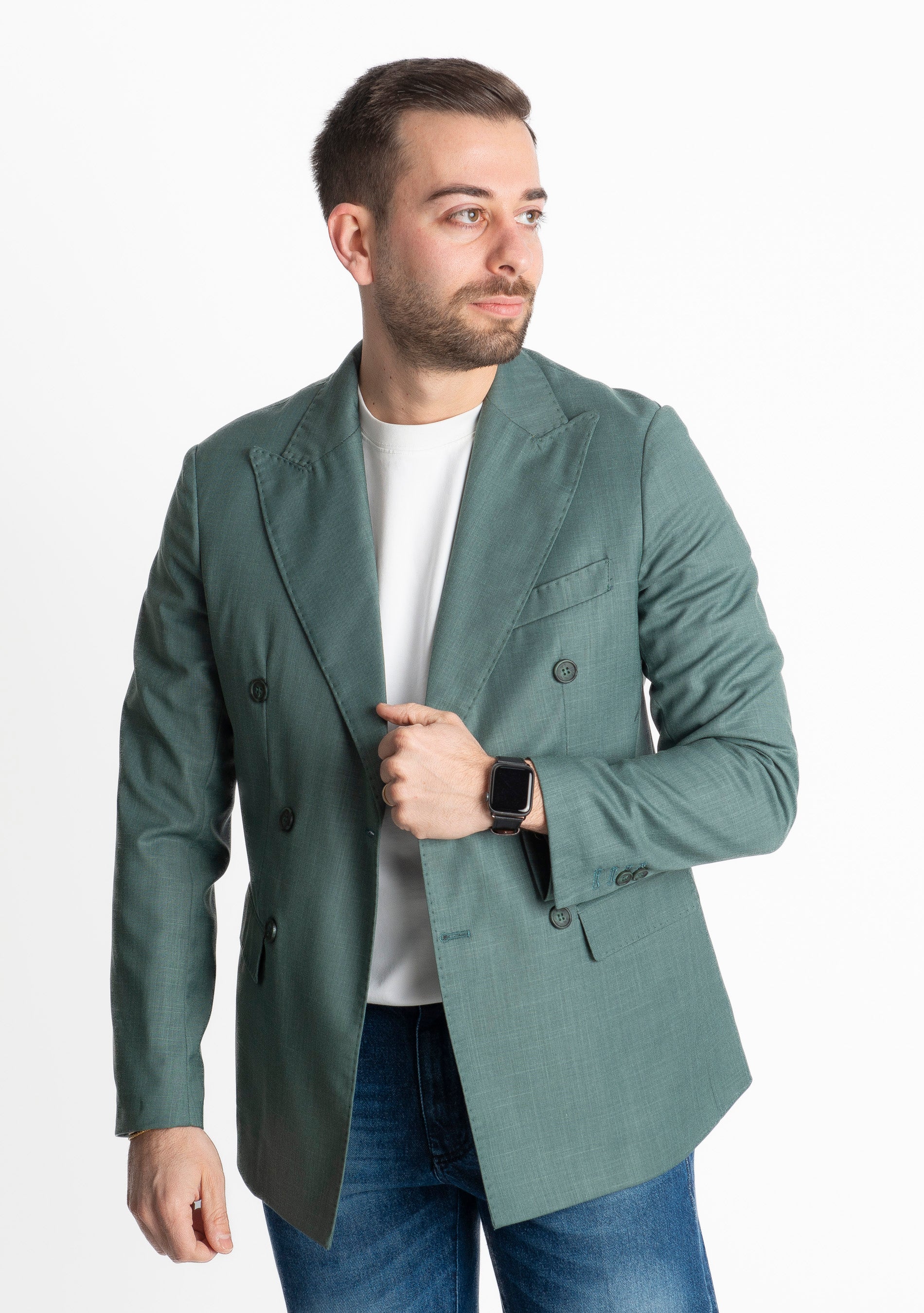 Giacca Doppio Petto Milano Verde