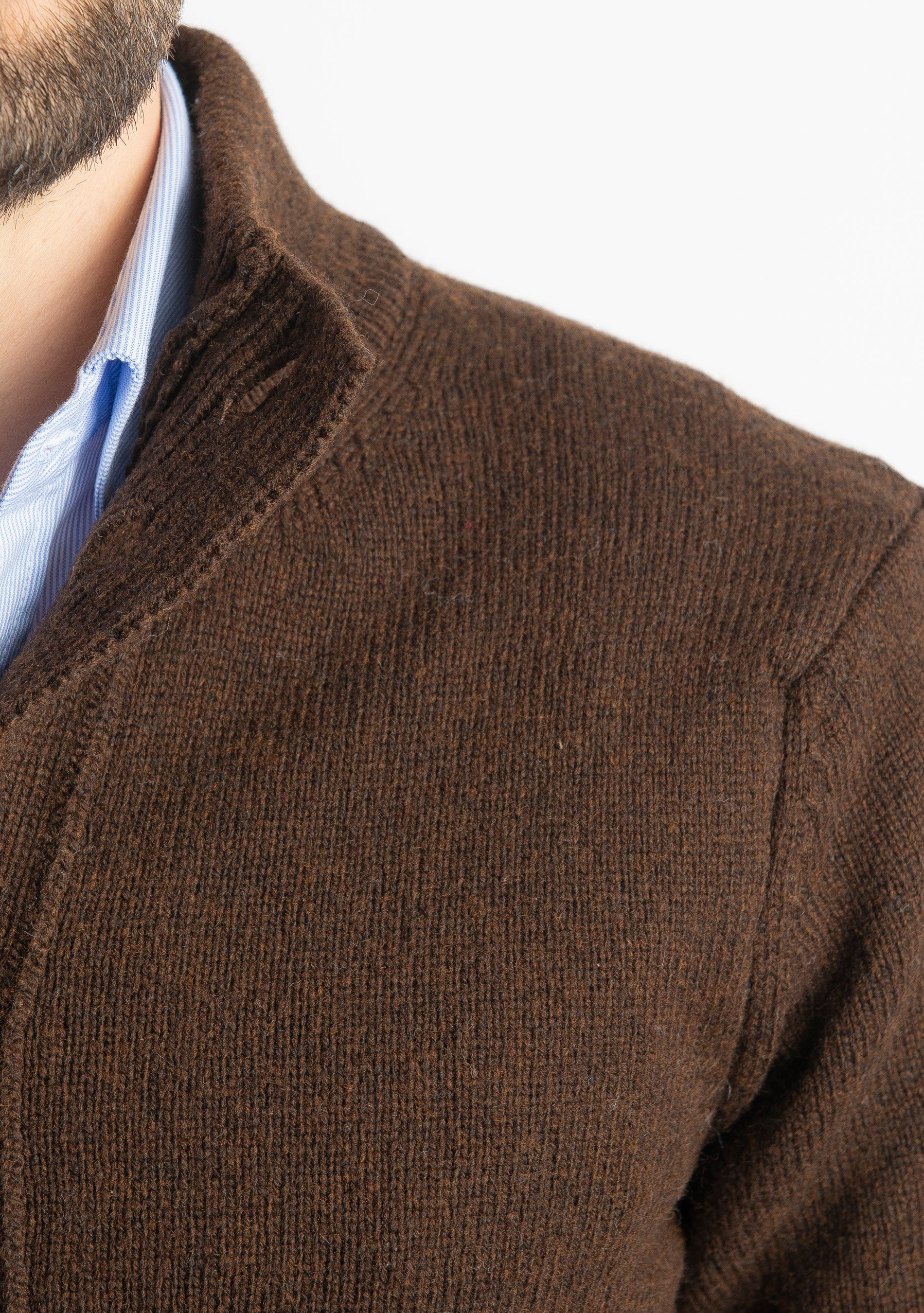 Cardigan In Lana Lambswool Moro