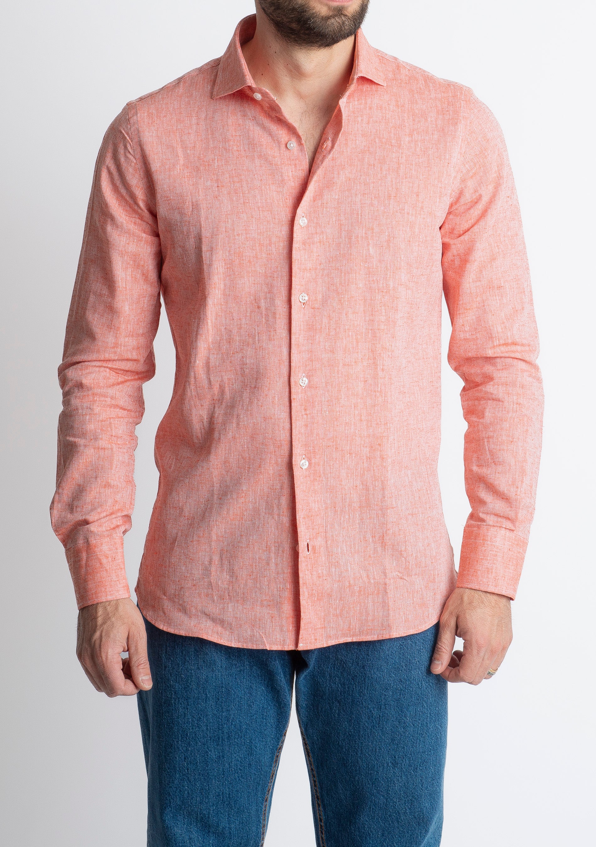 Camicia in Lino Pesca