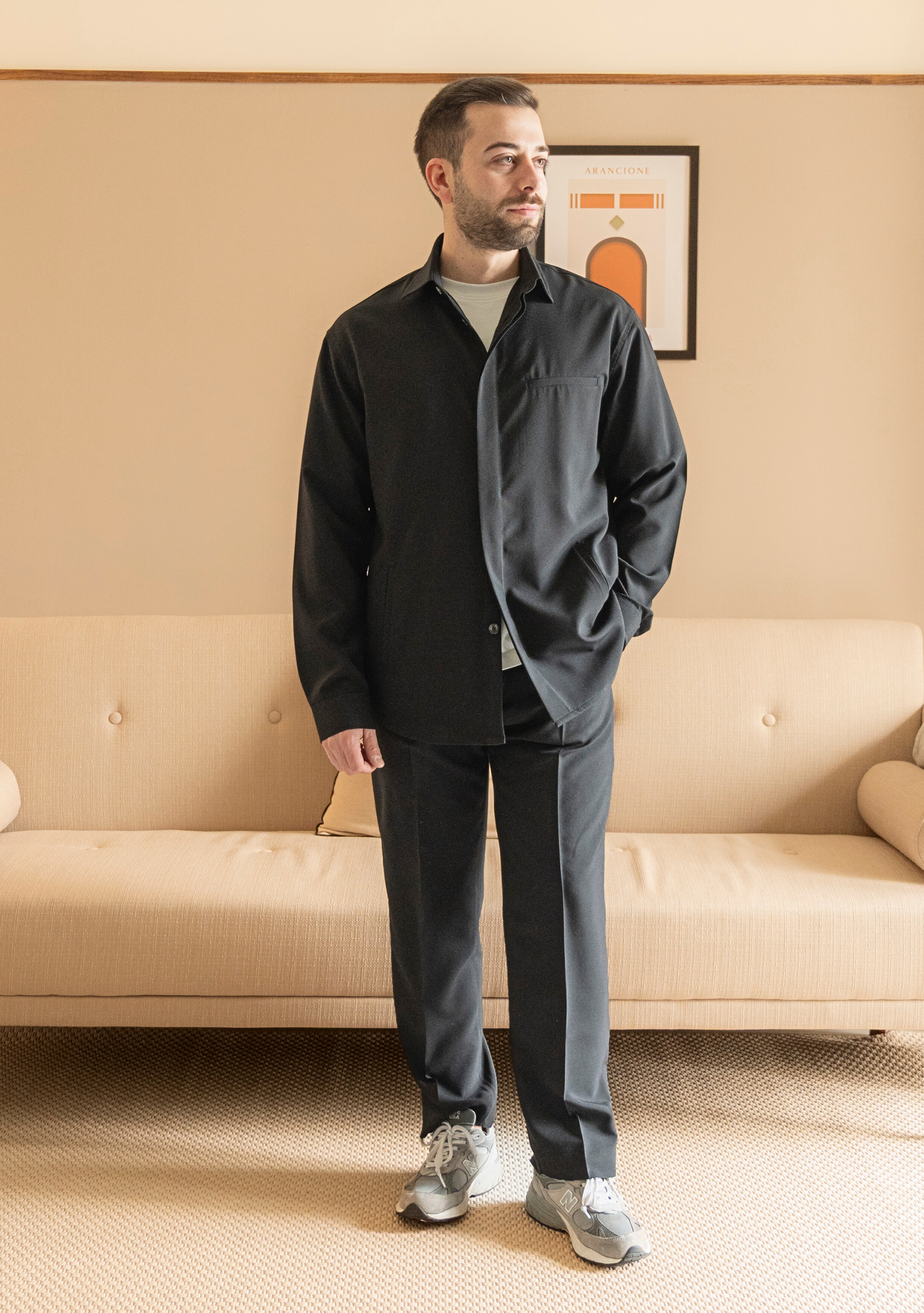 Camicia Soft Fit Tasmania Nero