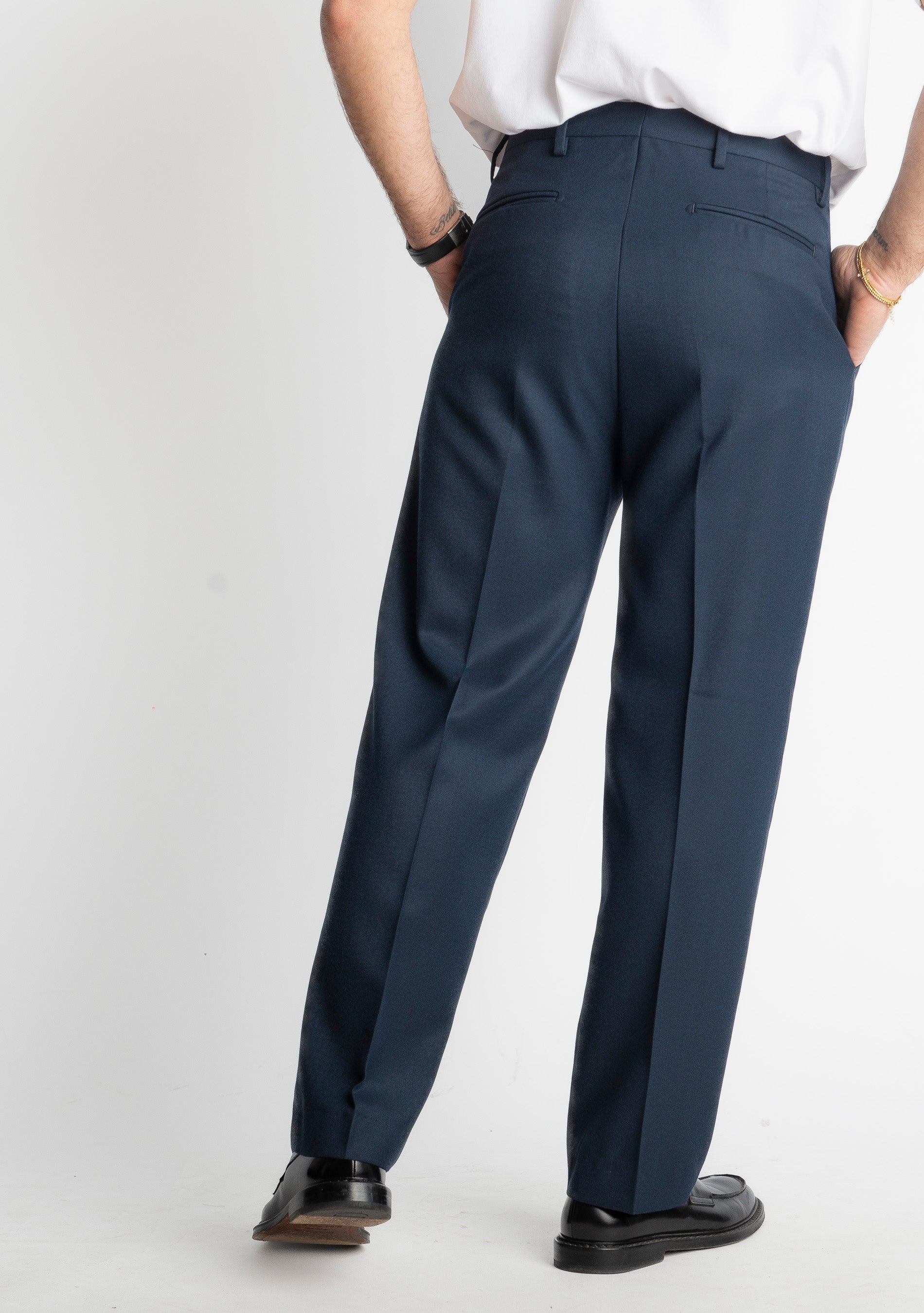 Pantalone Fondo Ampio Beverly TO8015 Blu