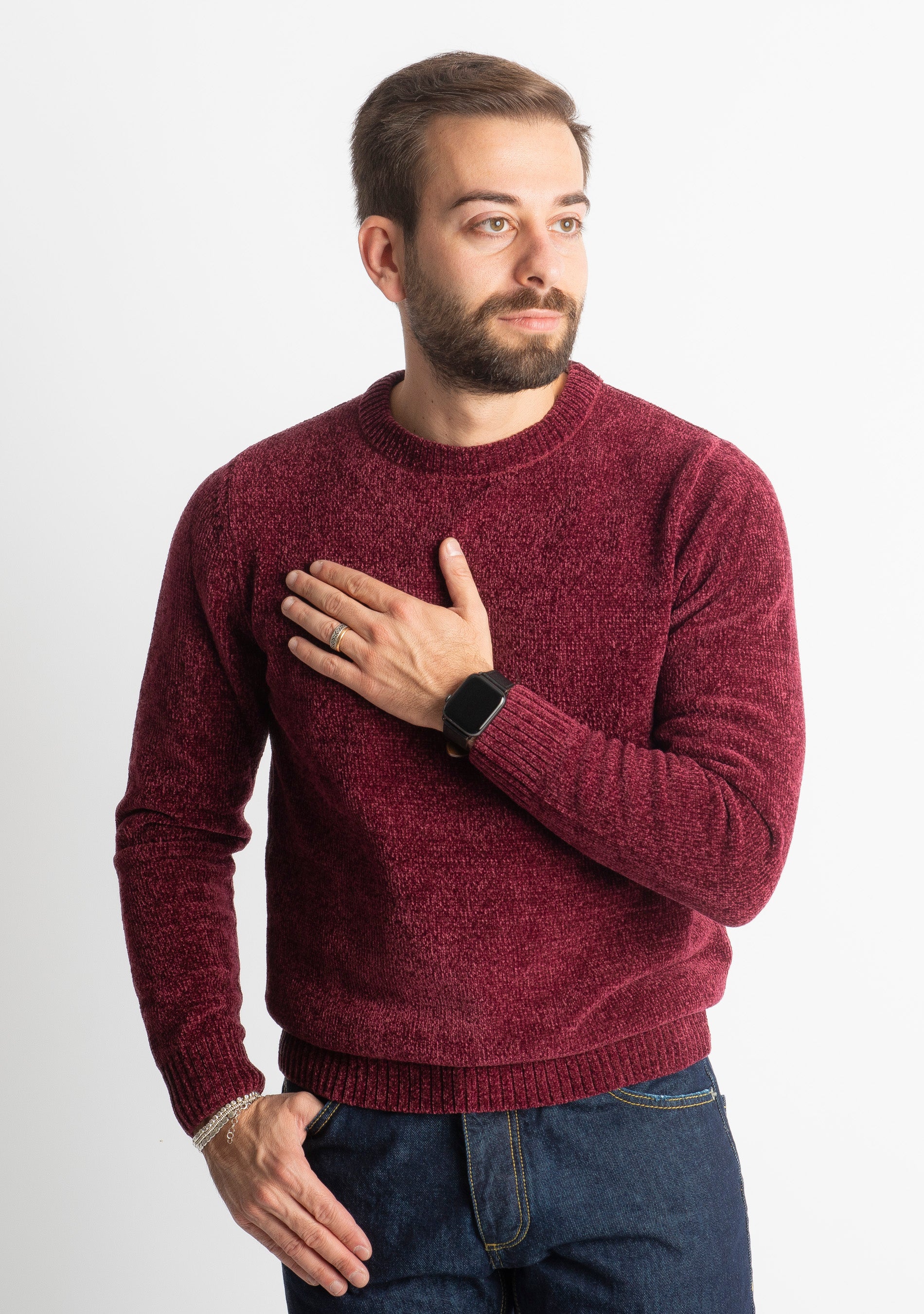 Maglione in Ciniglia 21027 Bordeaux