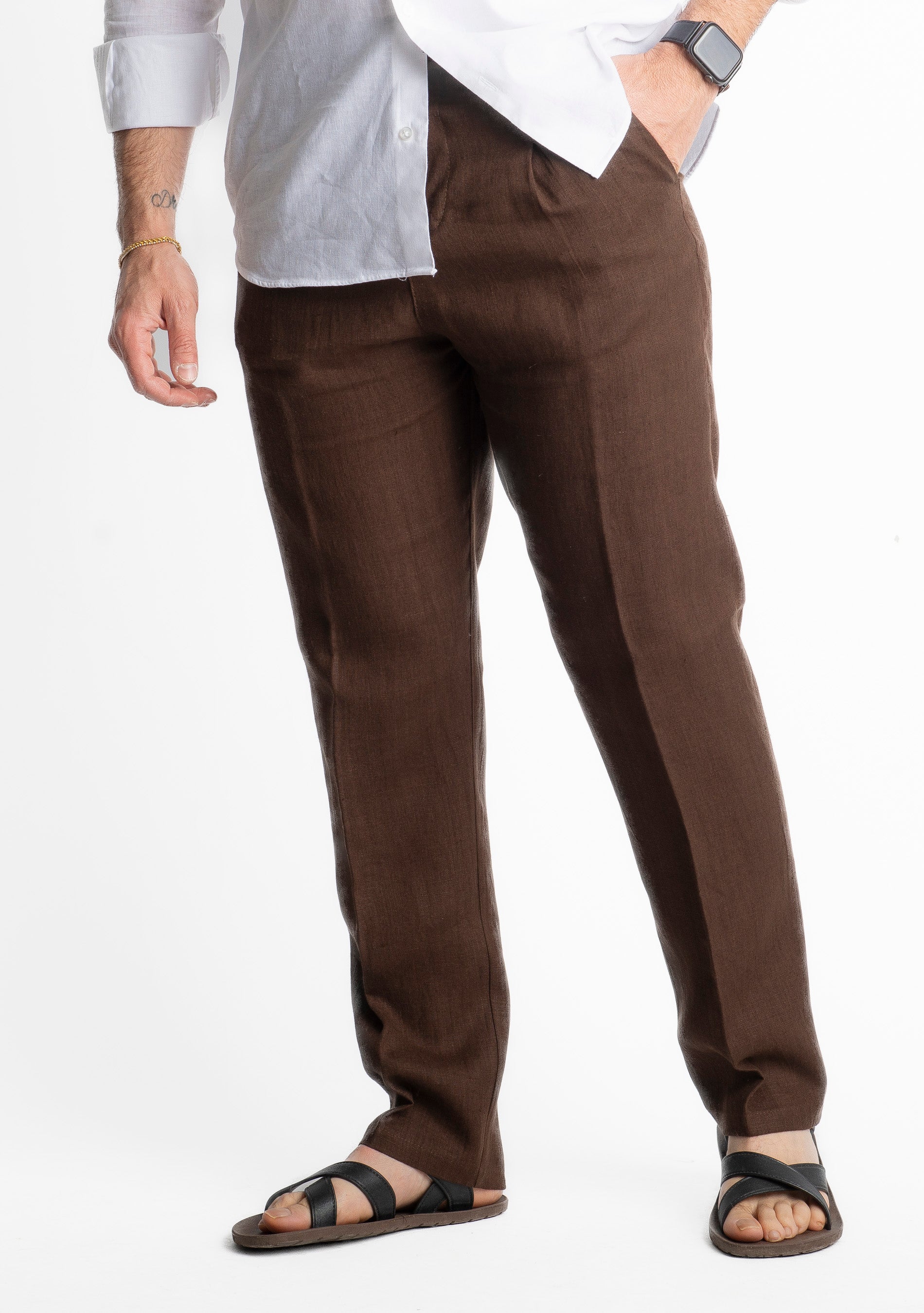 Pantalone in Lino Officine Borboniche Moro