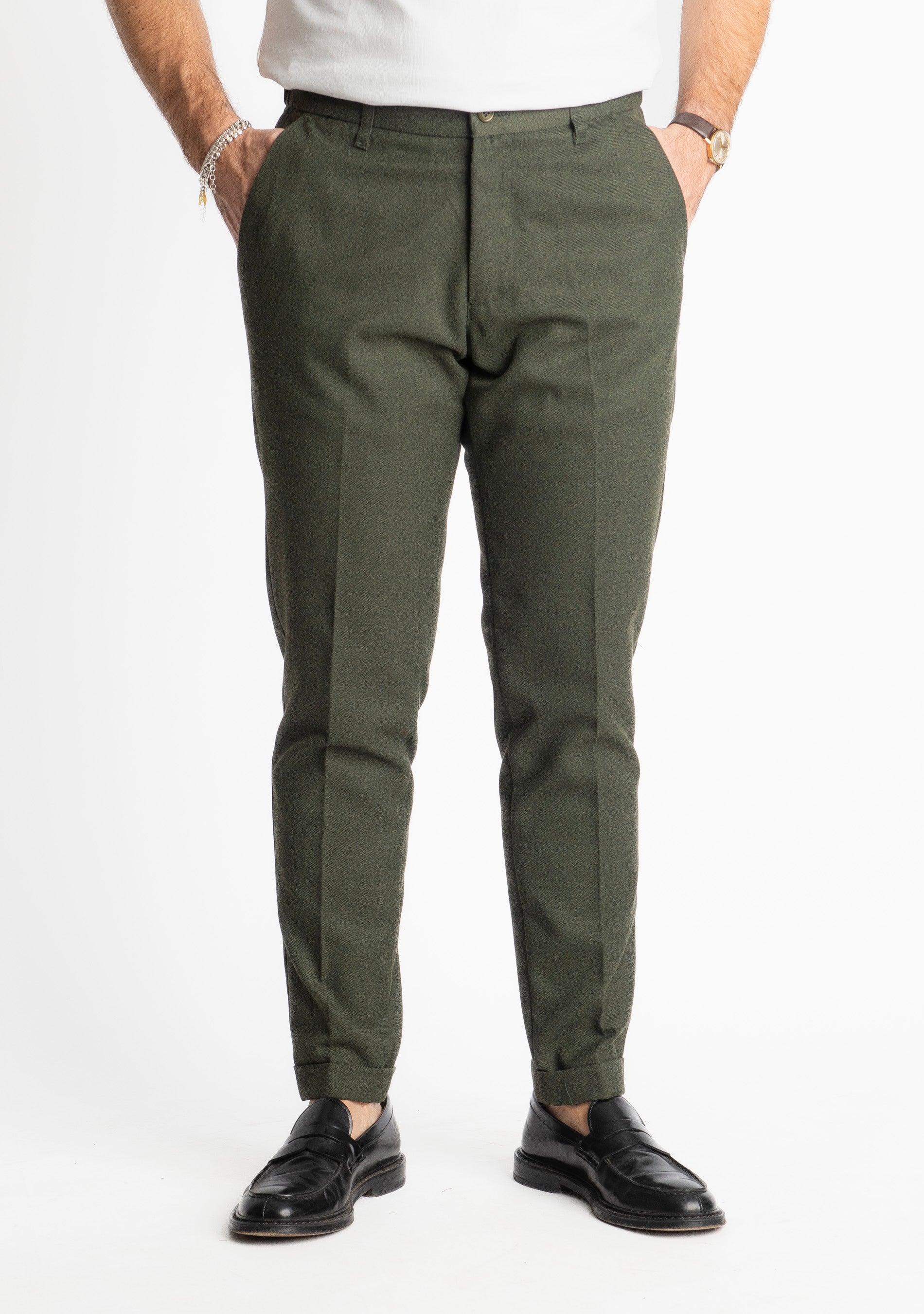 Pantalone Beverly Mezza Molla TO8007 Verde