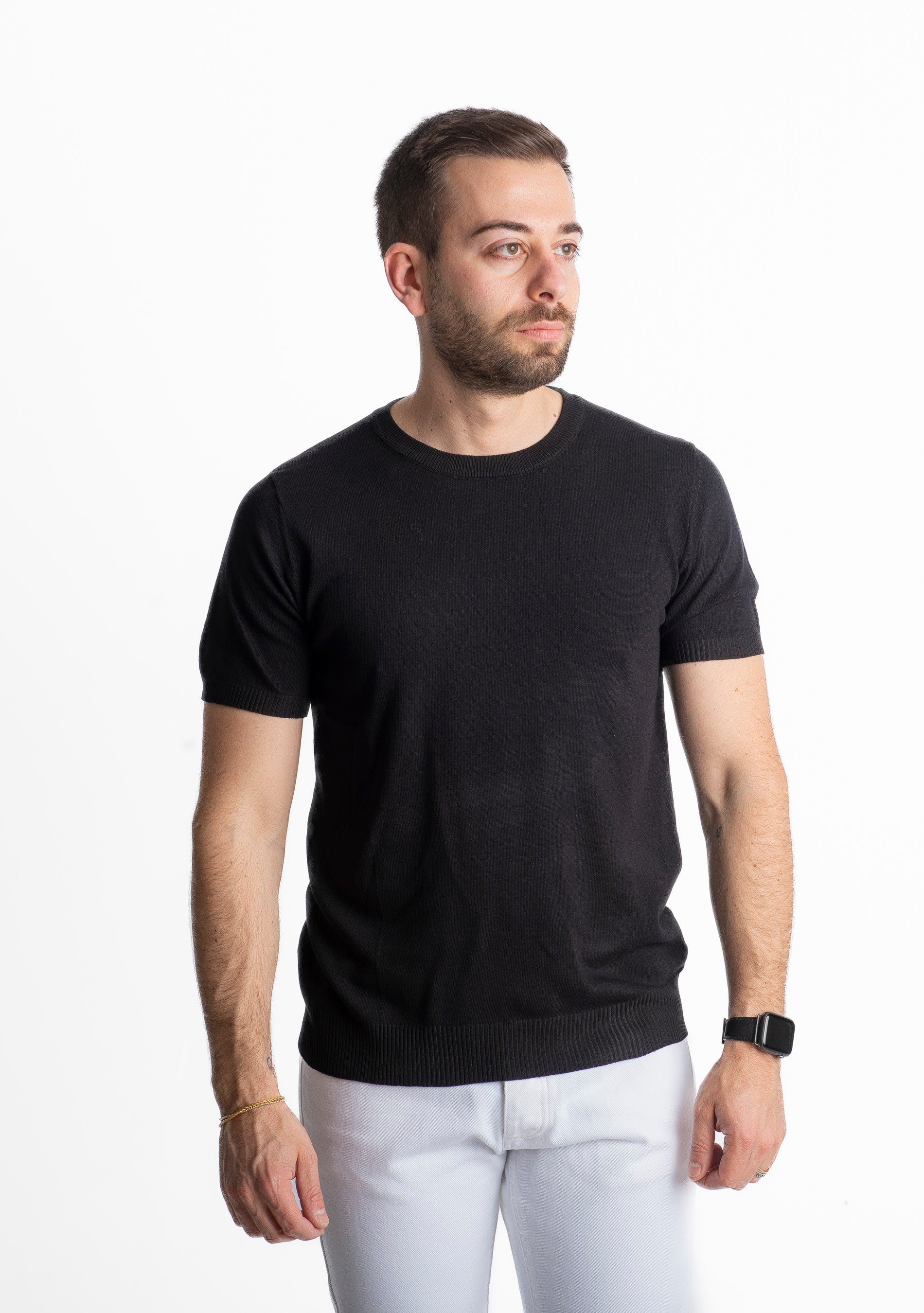 T-shirt in Maglia Nera