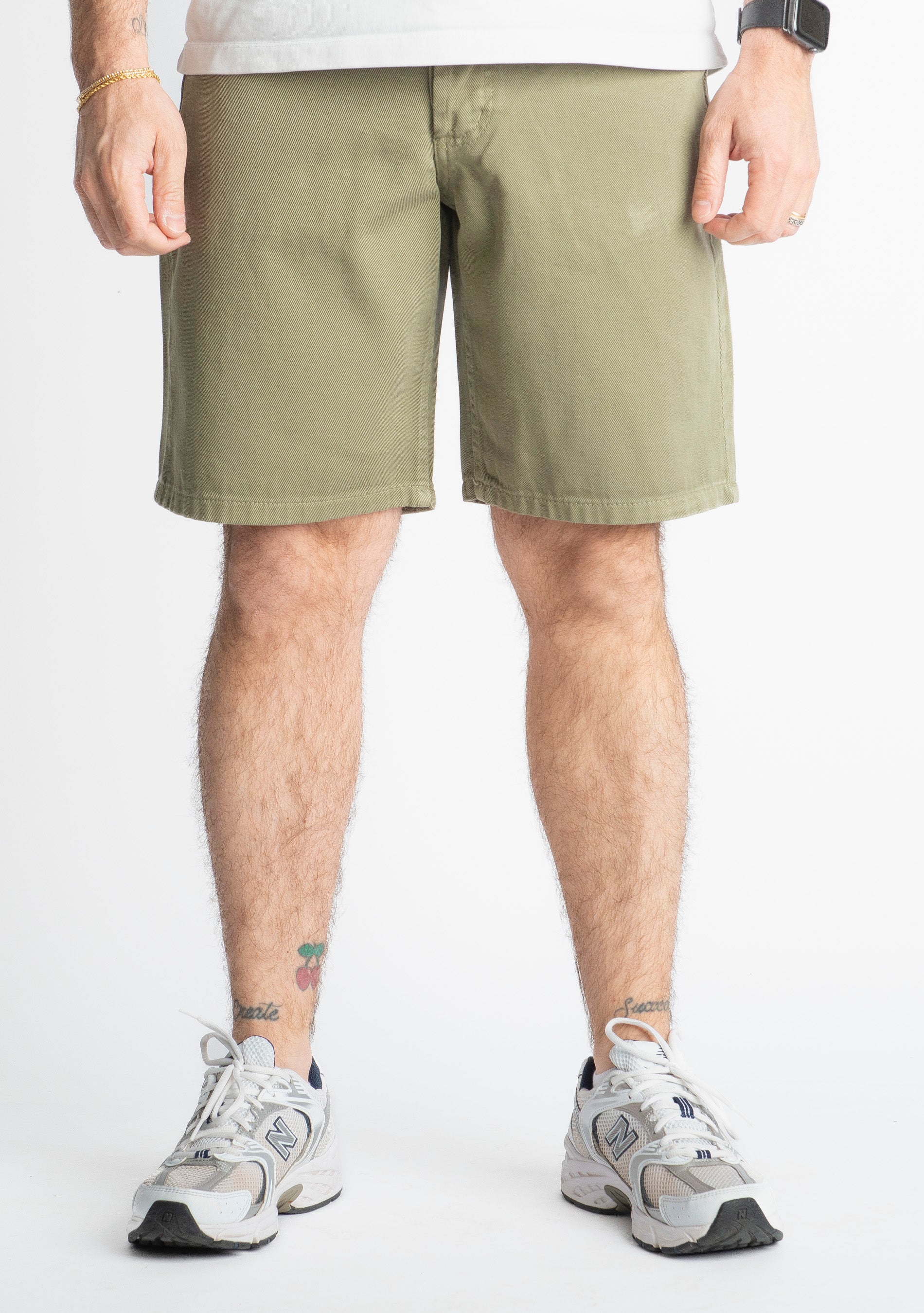 Bermuda Uomo in Cotone Verde