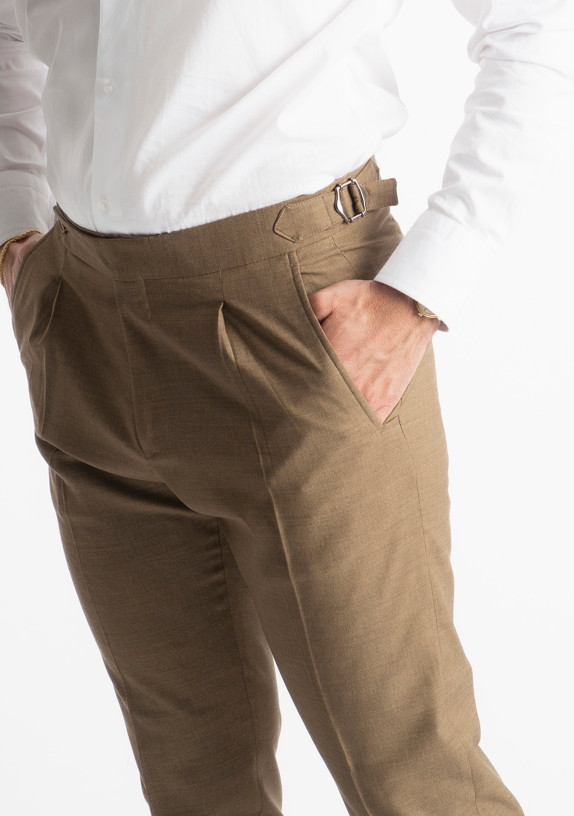 Pantalone Tasmania Morositas Doppia Fibbia Sabbia