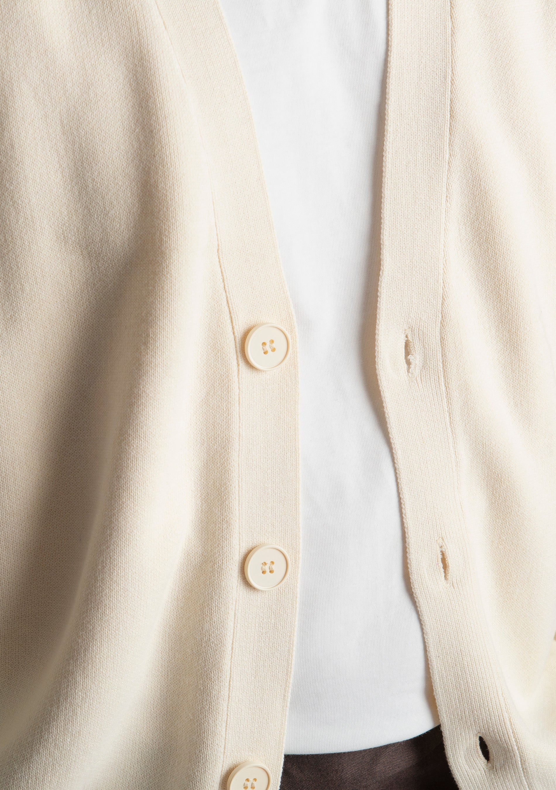 Cardigan Relax-fit W8602 Panna