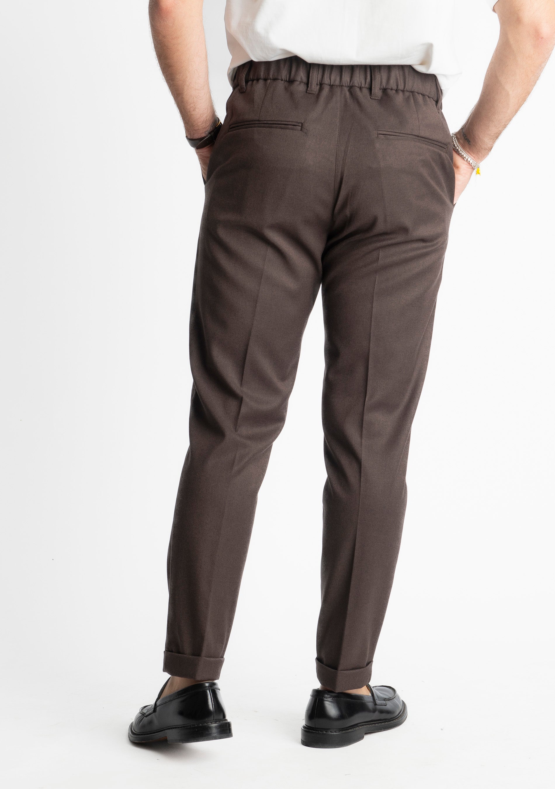 Pantalone Tennese Mezza Molla TO8007 Marrone