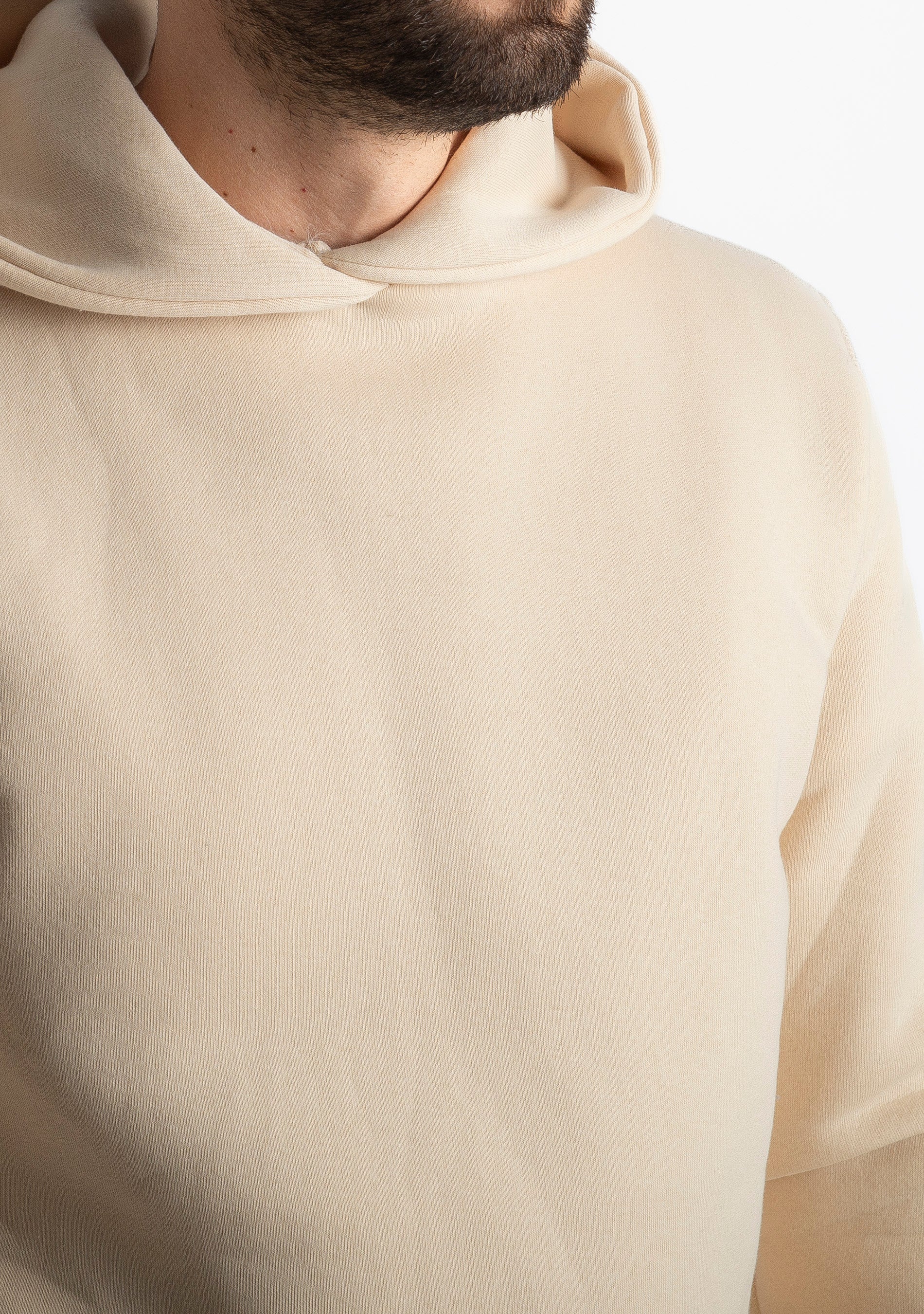 Felpa Uomo Con Cappuccio 0310 Beige