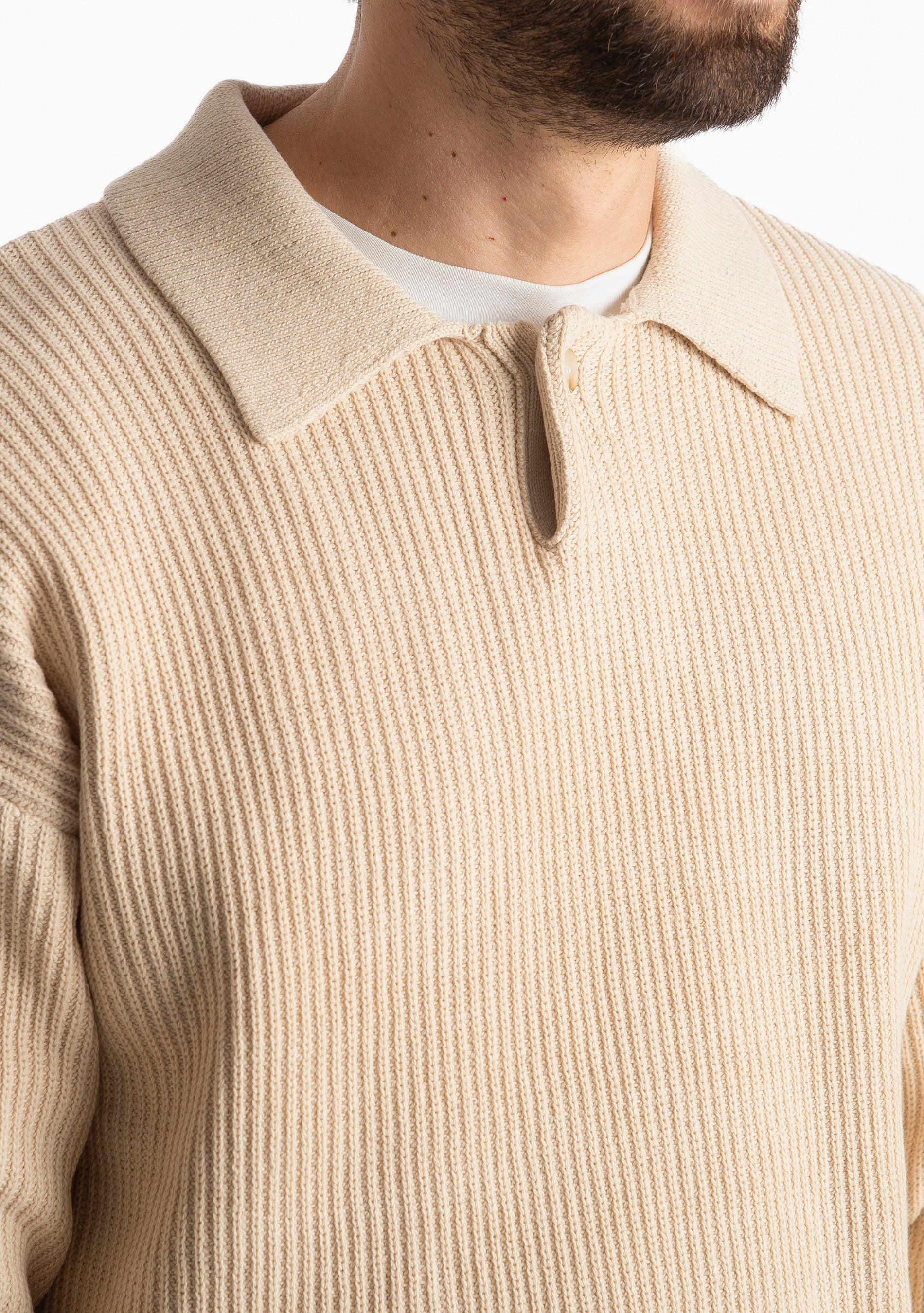 Polo Relax-Fit W8611 Beige