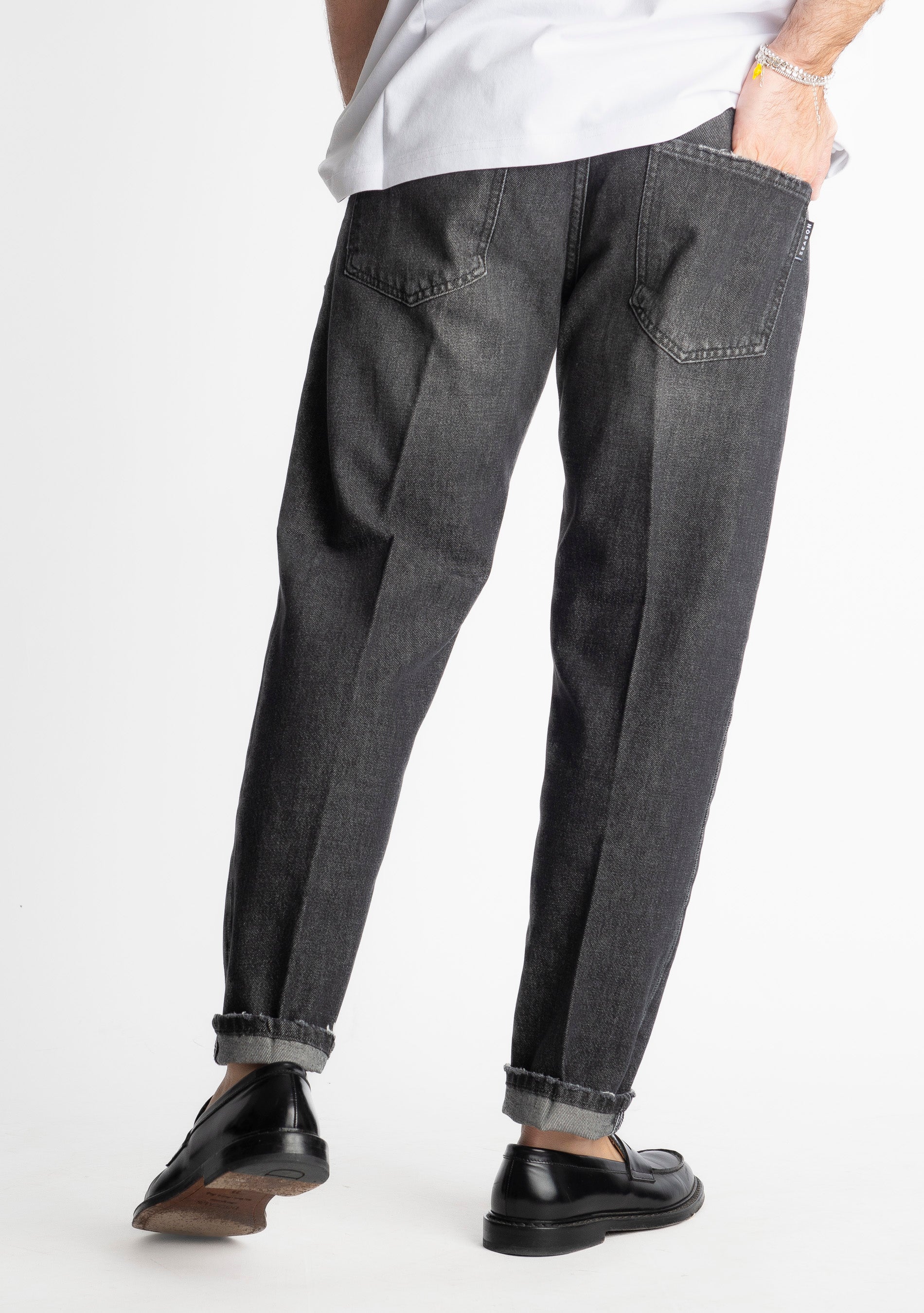 Jeans Straight Fit S190 Nero