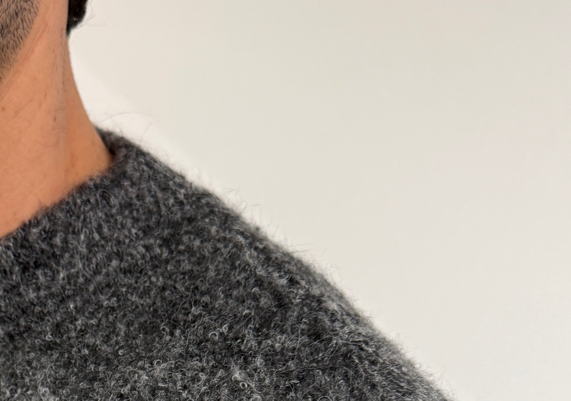 Maglione Mouliné grigio
