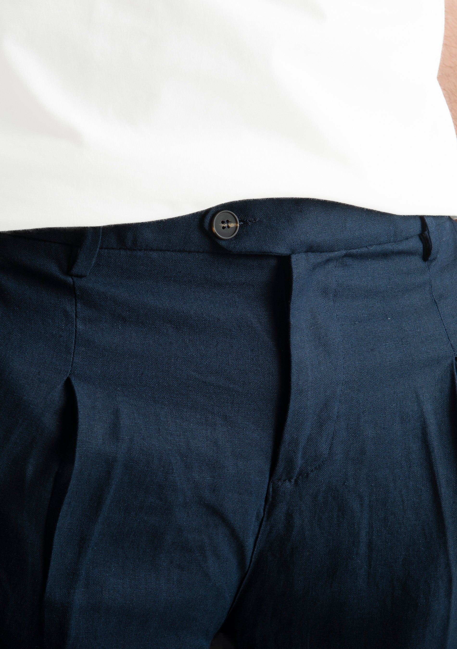 Pantalone in Lino Officine Borboniche Blu