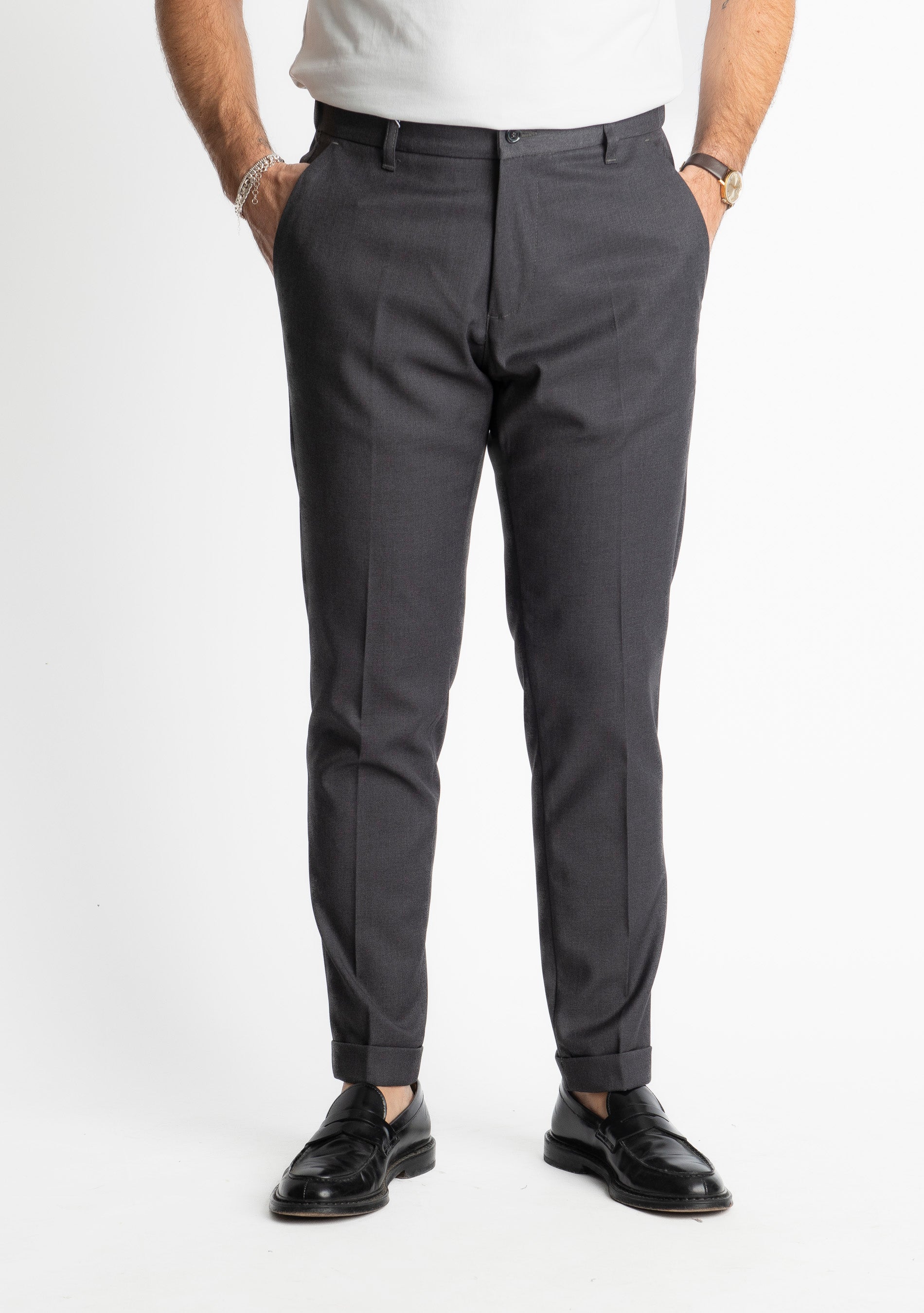 Pantalone Tennese Mezza Molla TO8007 Grigio
