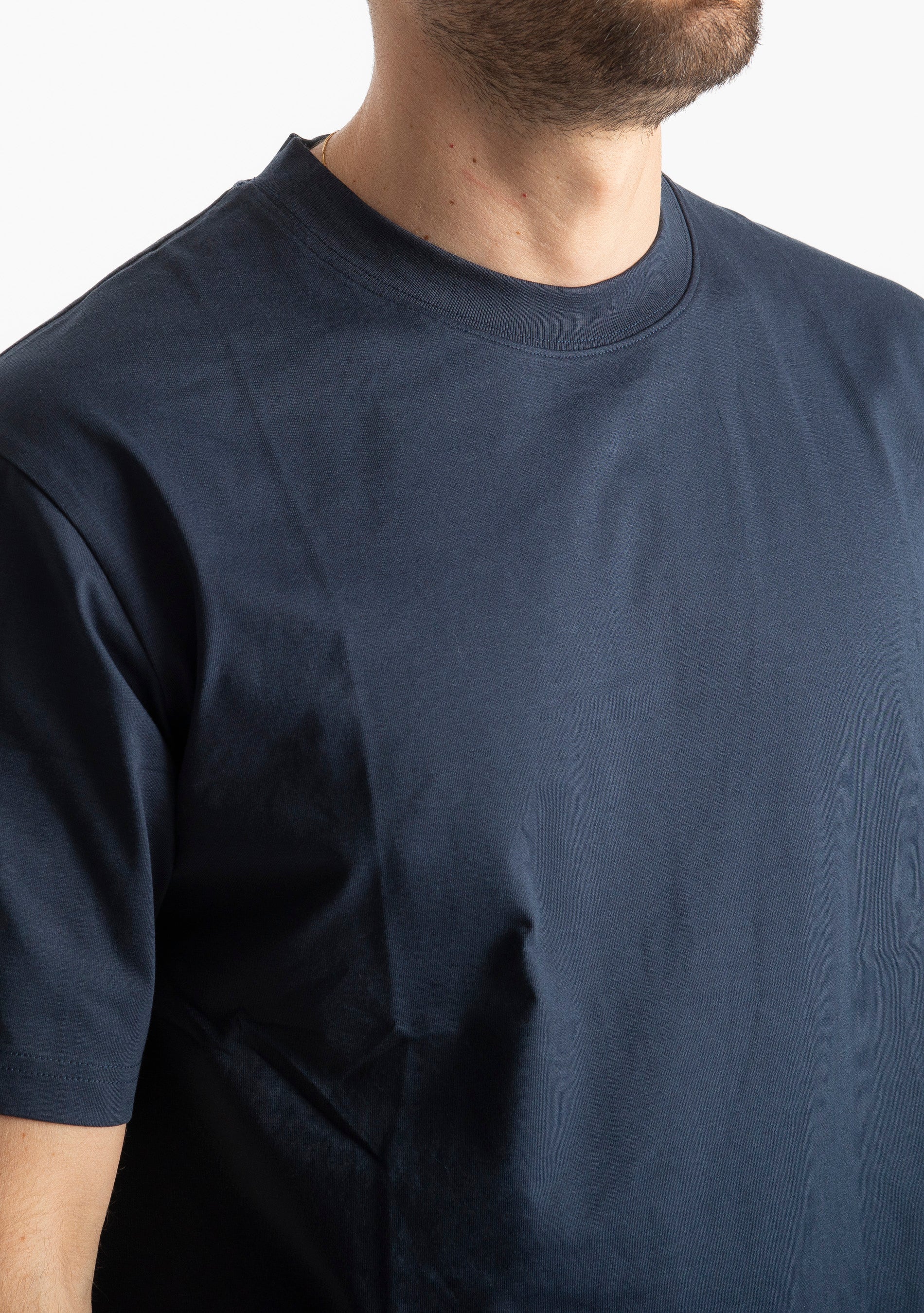 T-shirt Regular in Cotone Blu