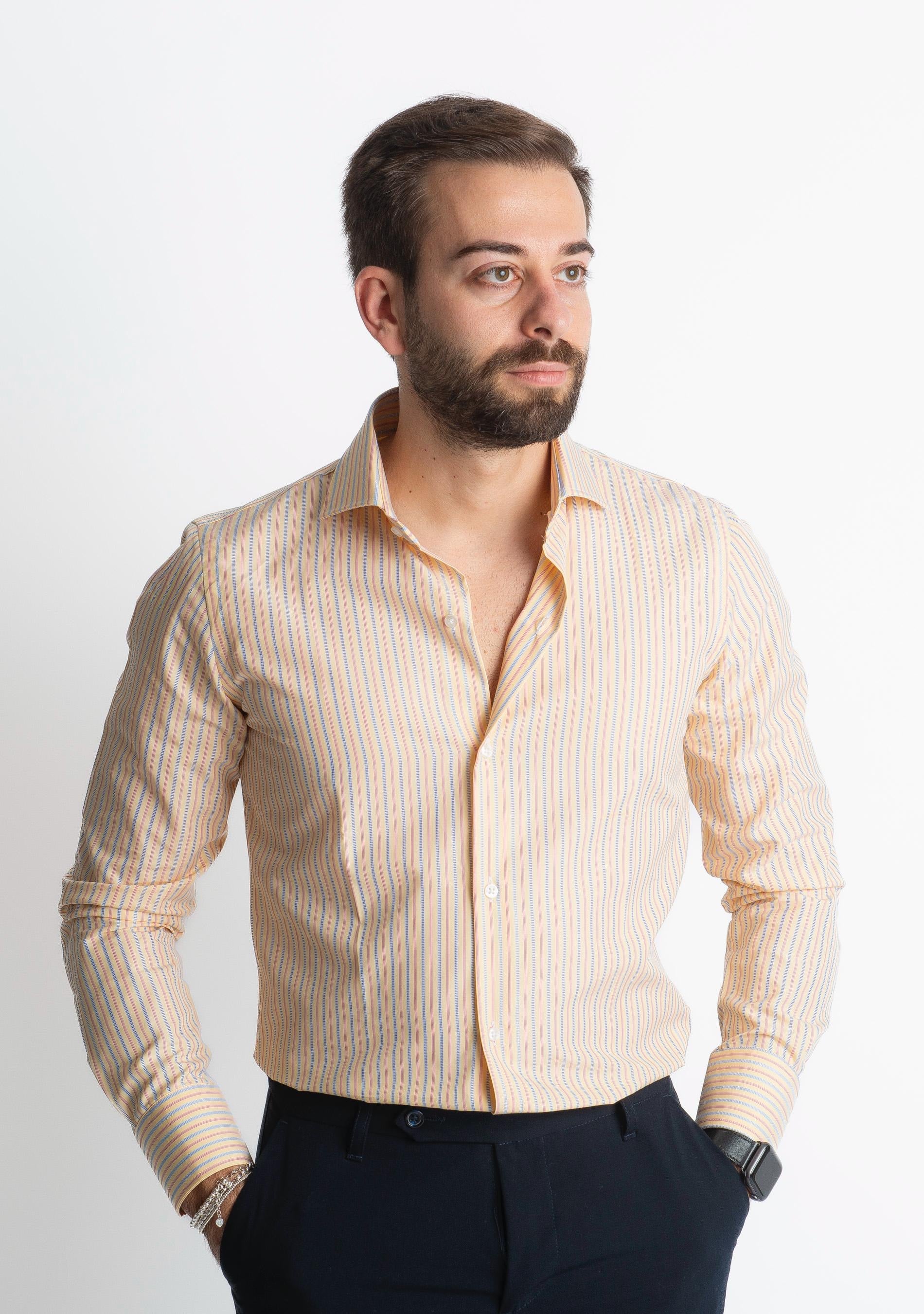 Camicia Old Money 4229 Gialla